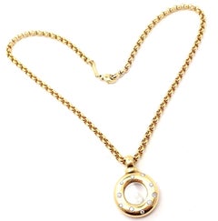 Chopard Happy Diamonds Diamond Yellow Gold Pendant Necklace