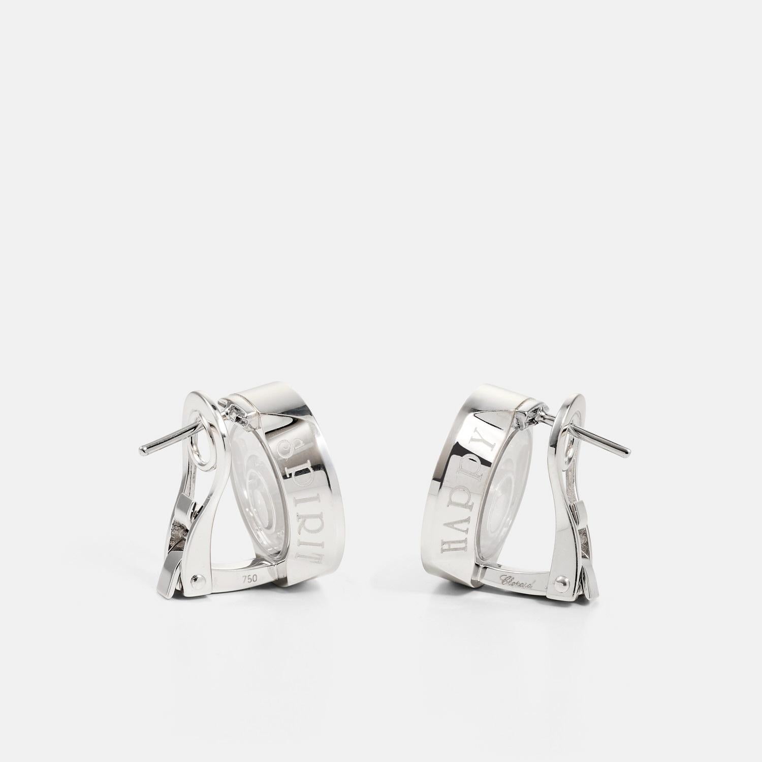 CHOPARD Happy Diamonds earrings in white gold and diamonds (Brillantschliff) im Angebot