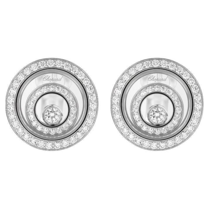 CHOPARD Happy Diamonds earrings in white gold and diamonds im Angebot
