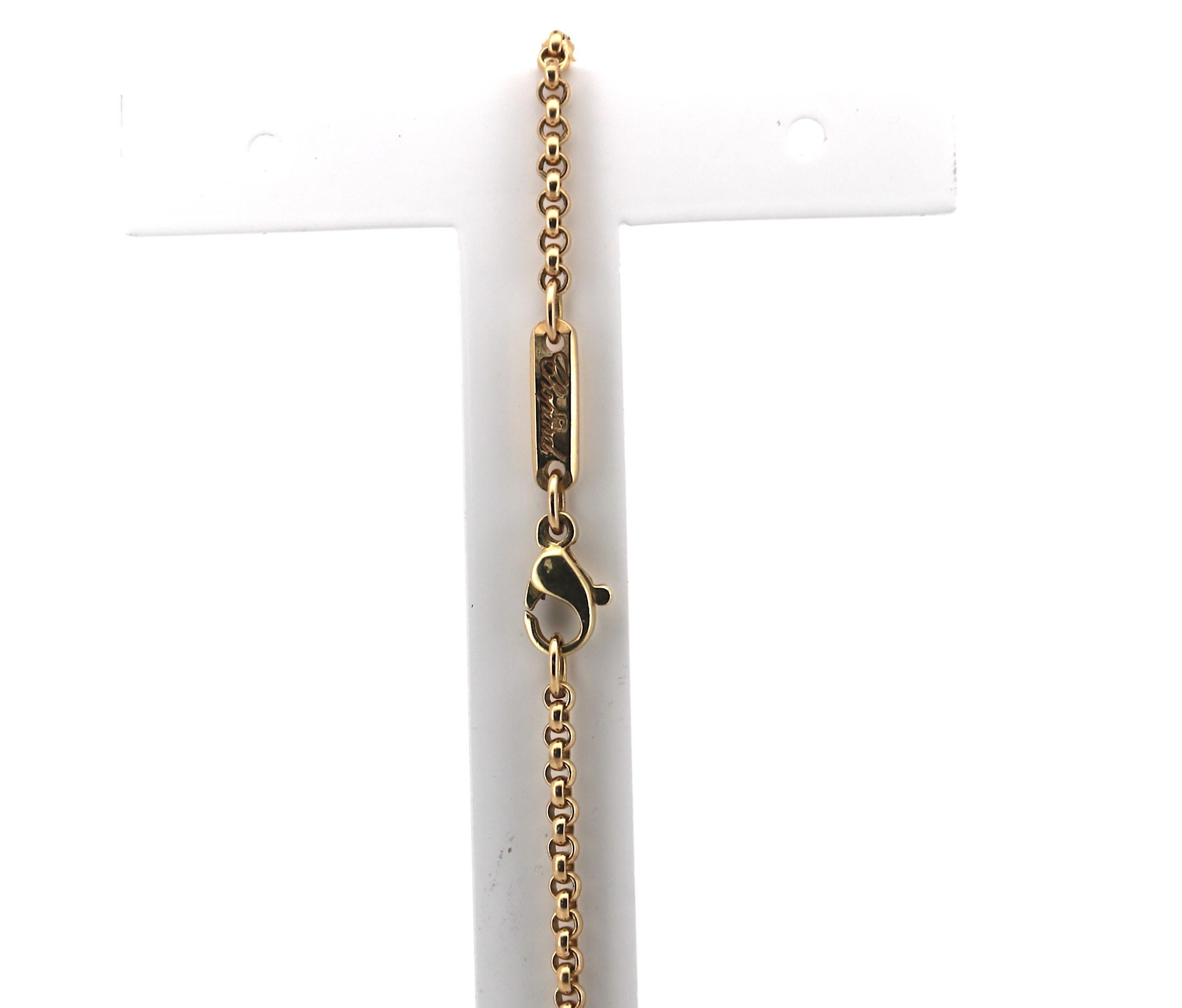 Women's or Men's Chopard Happy Diamonds Elephant pendant For Sale