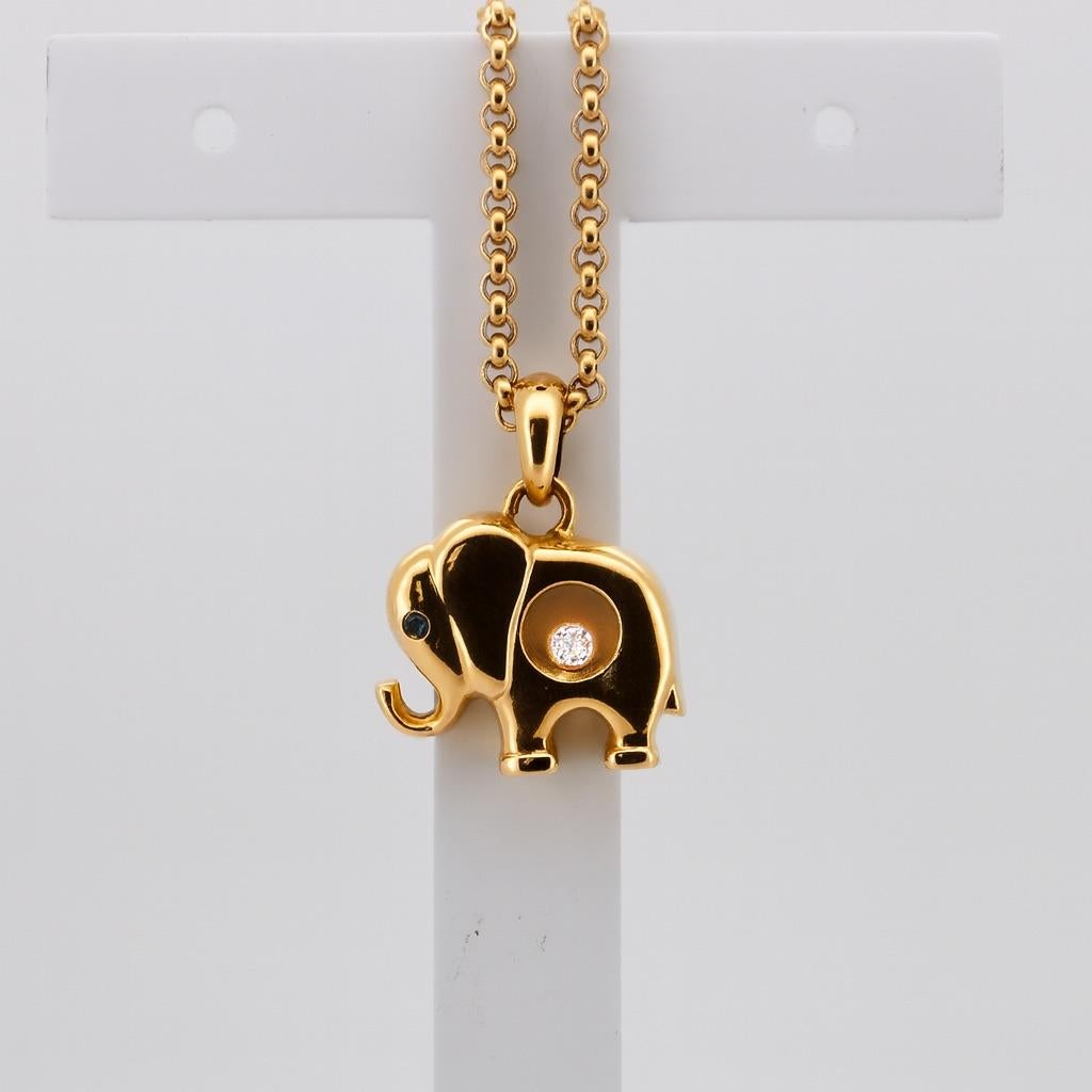 Chopard Happy Diamonds Elephant pendant For Sale 1