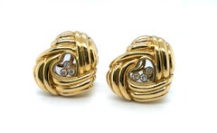 Chopard Happy Diamonds Gold and Diamonds Heart-Shaped Ear Clips