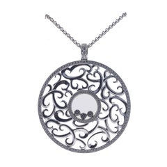 Halskette mit Kreisanhänger aus Gold mit Happy Diamonds von Chopard