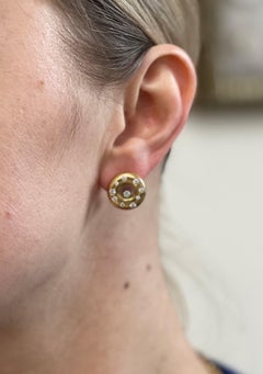 Boucles d'oreilles Chopard Happy Diamonds en or jaune 18 carats