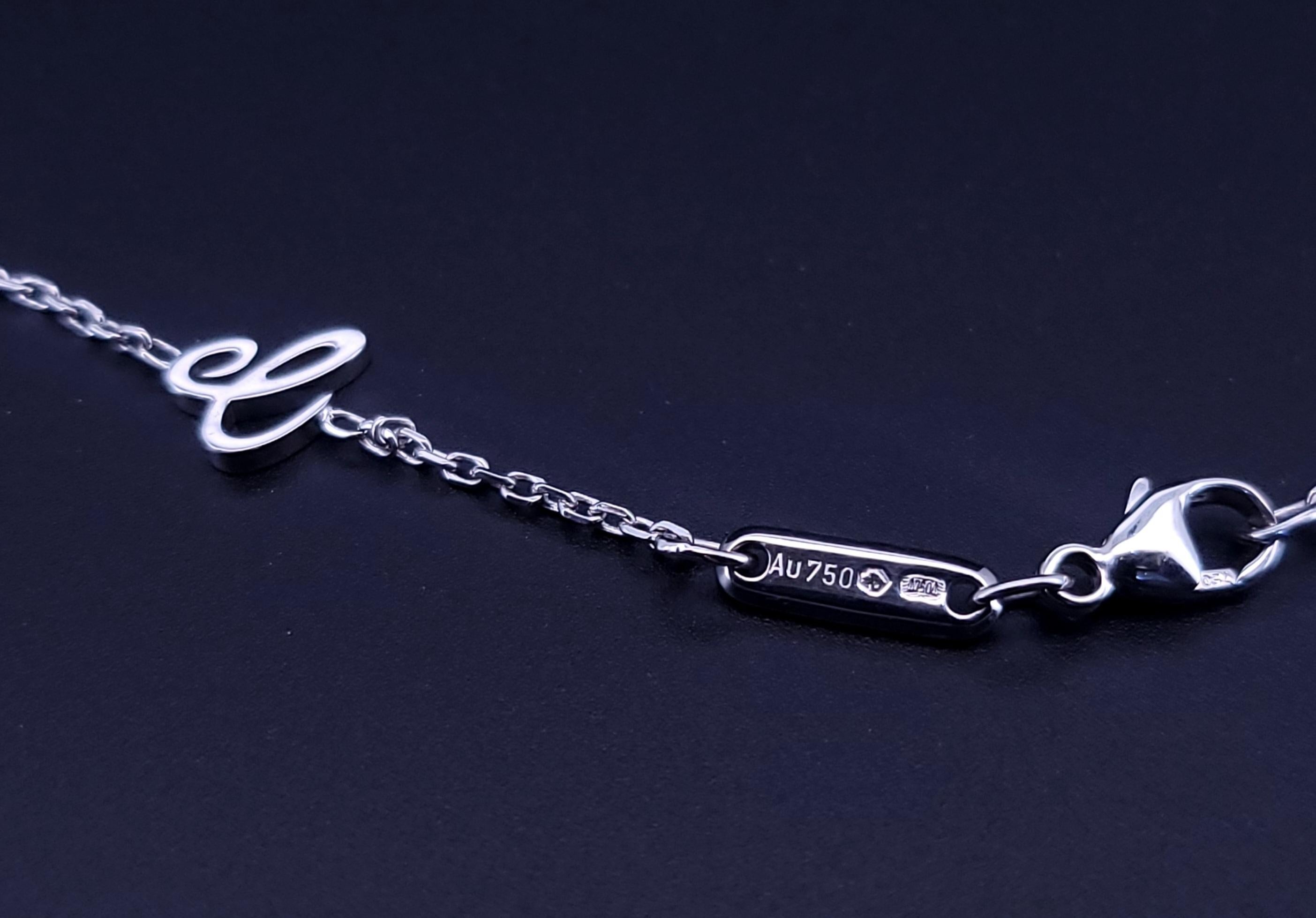 Chopard Happy Diamonds Good Luck Anhänger 18K 750 Weißgold Diamant 1