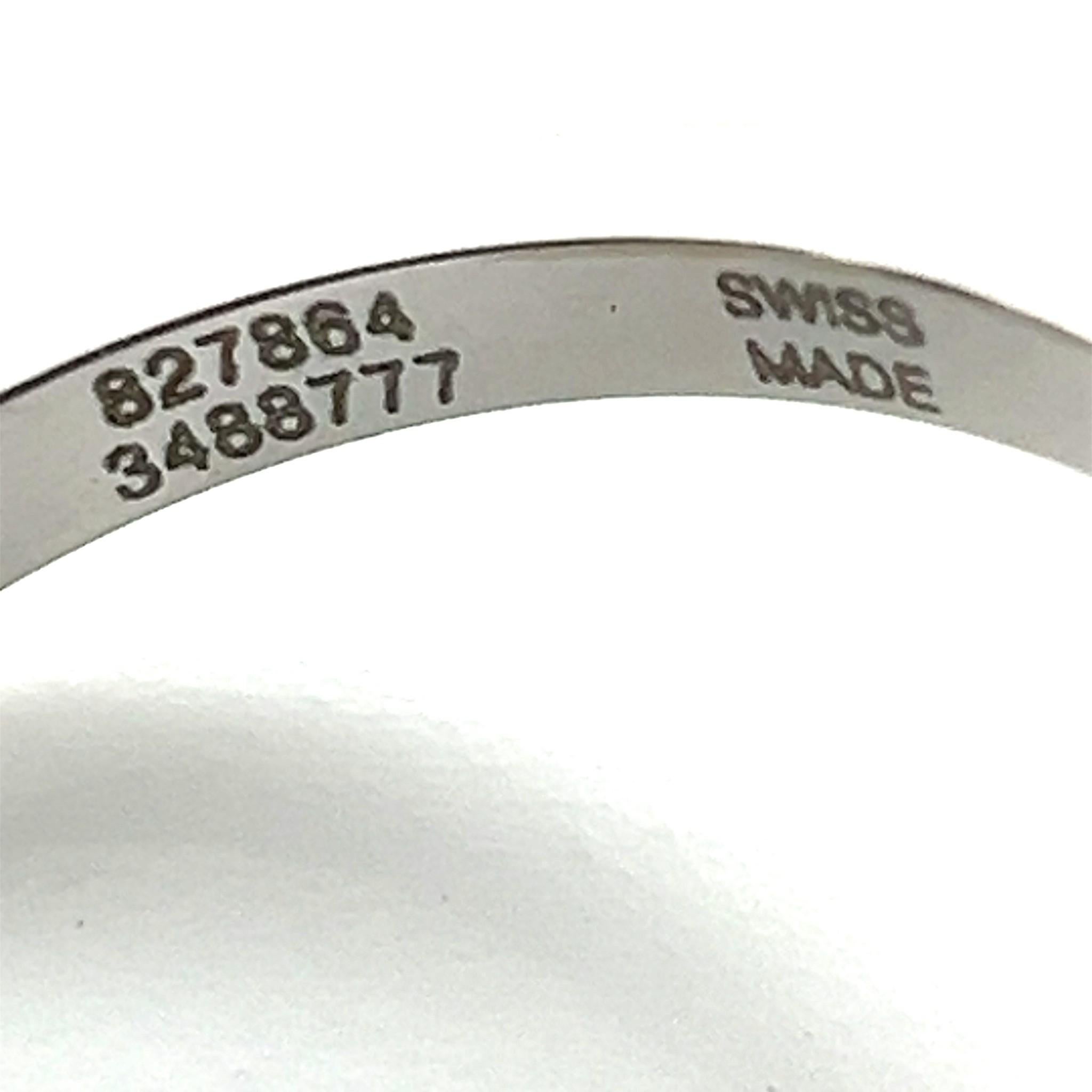 Chopard Happy Diamonds Hamsa Hand Anello in oro bianco 18k con diamanti misura 6,5 in vendita 3