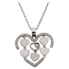Chopard Happy Diamonds Happy Amore 18K White Gold Pendant Necklace