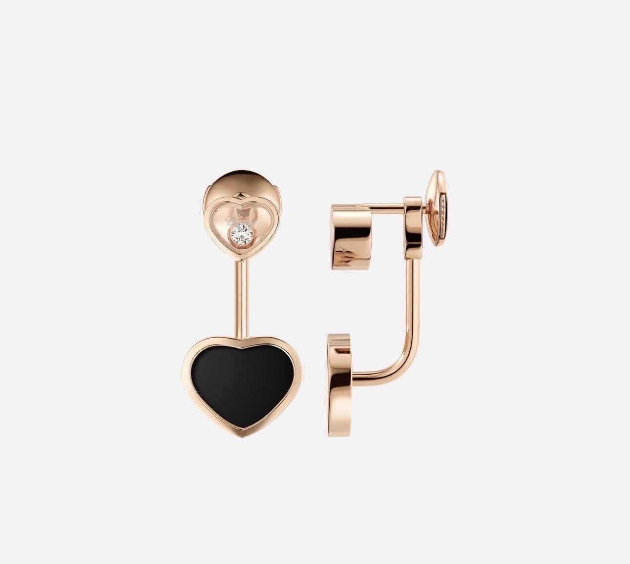 Chopard

Orecchini Happy Hearts in oro rosa 18 carati, diamanti e onice
Questo è un autentico Chopard 