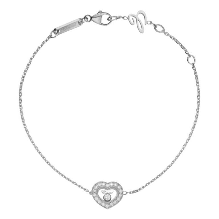 Chopard Happy Diamonds Happy Heart Bracelet 85A054/1201 For Sale at 1stDibs