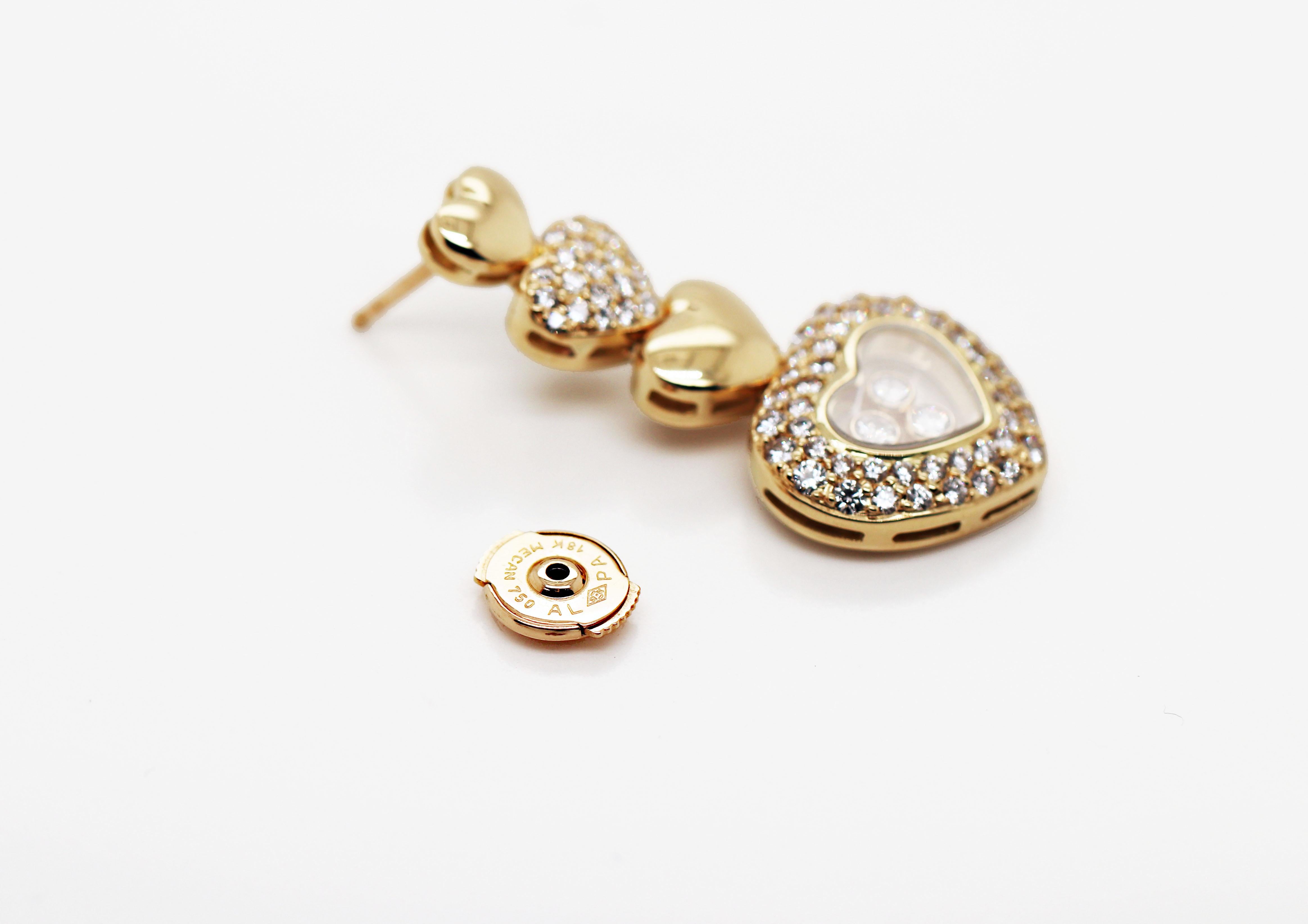 chopard happy diamond earrings