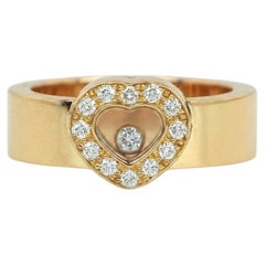 Chopard Happy Diamonds Heart 18k Yellow Gold Diamond Ring