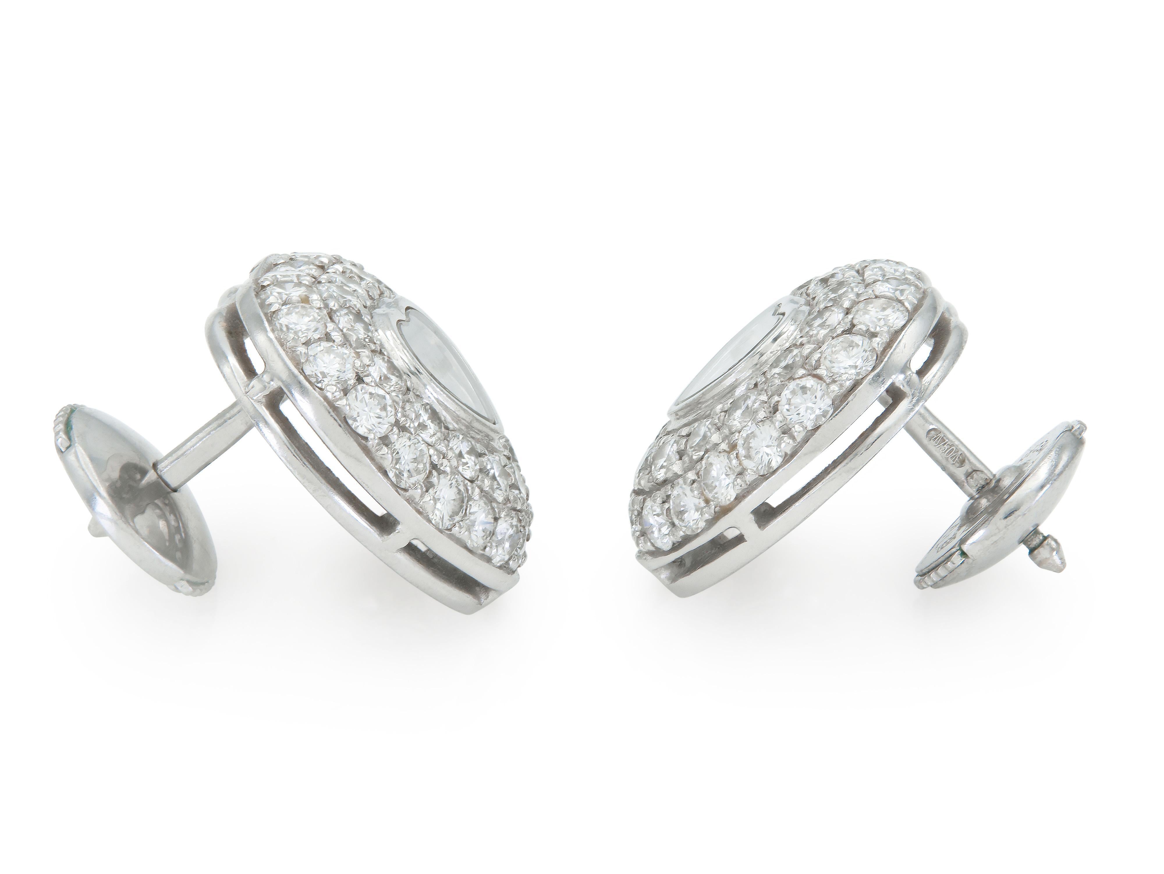 Chopard Happy Diamonds Heart Earrings Corte redondo en venta