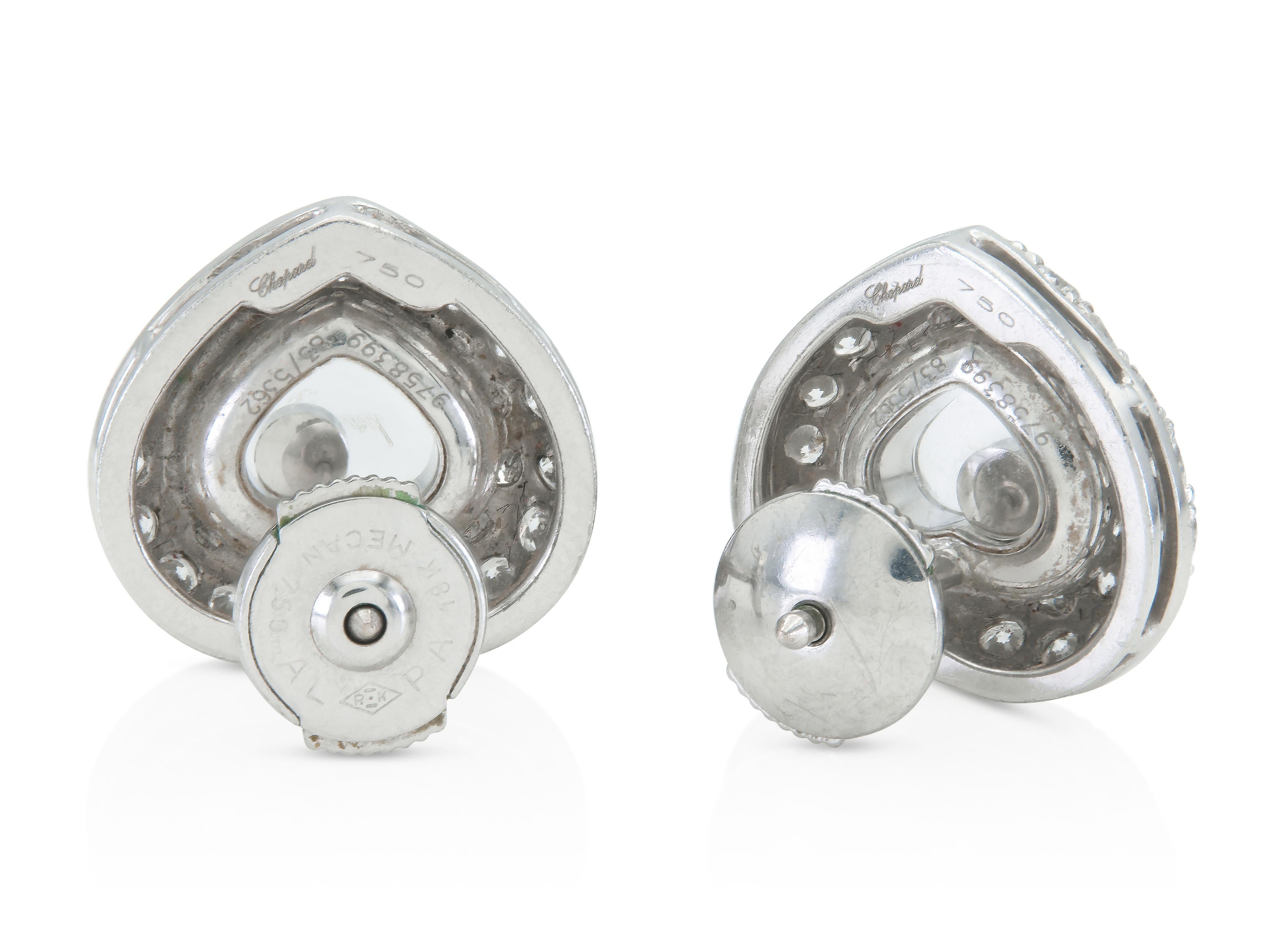 Chopard Happy Diamonds Heart Earrings en Bueno estado para la venta en New York, NY