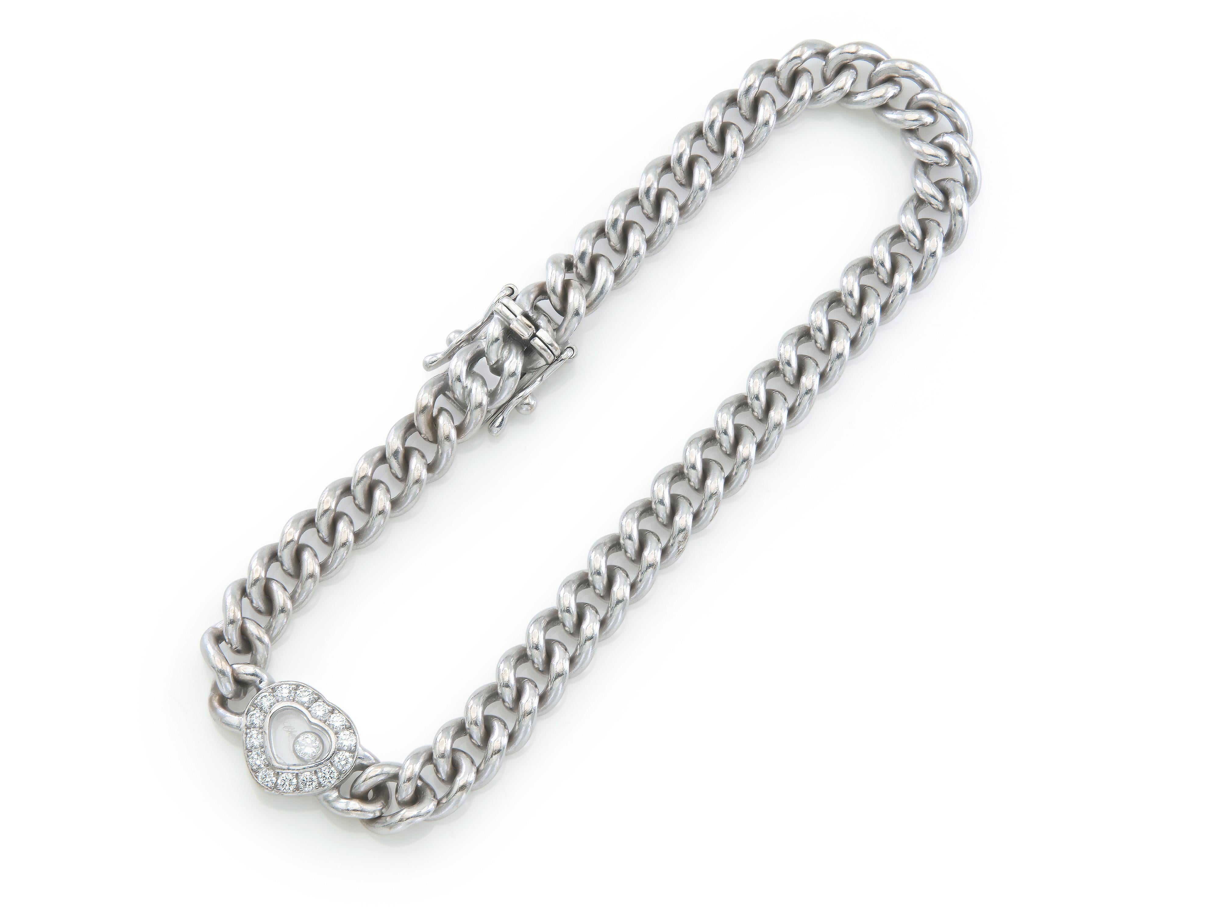 Chopard Happy Diamonds Heart Link Bracelet (Rundschliff) im Angebot