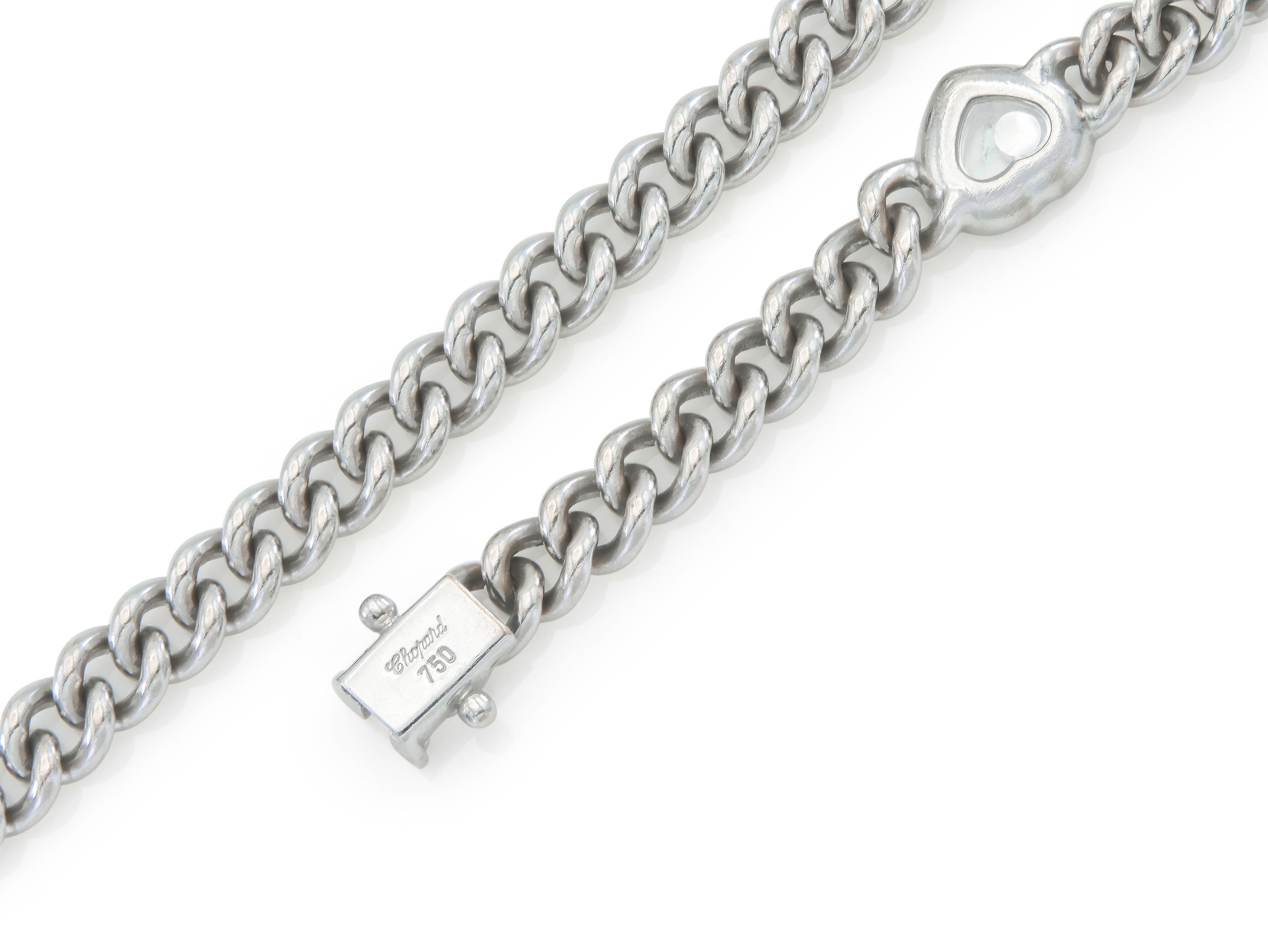 Chopard Happy Diamonds Heart Link Bracelet im Zustand „Gut“ im Angebot in New York, NY