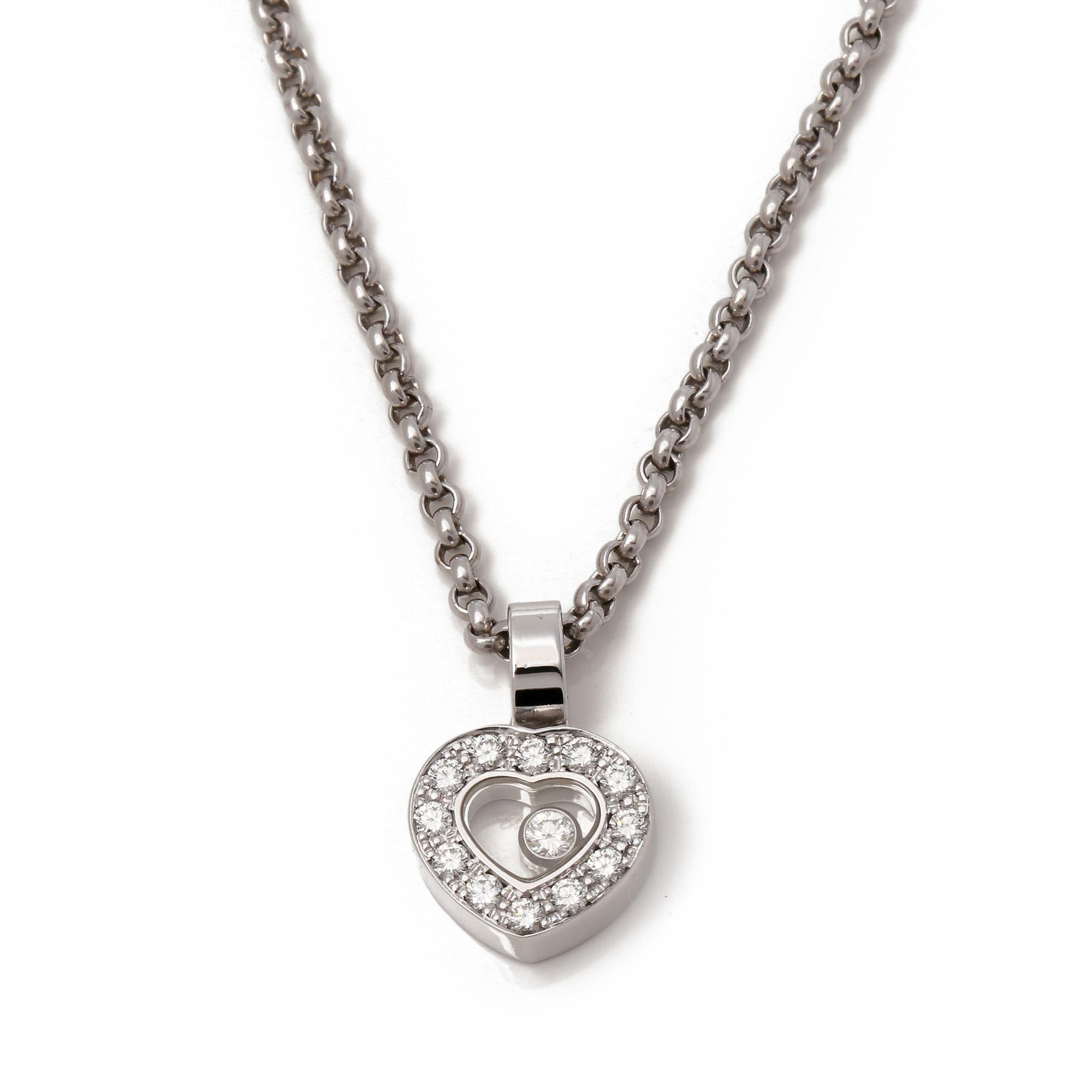 Contemporary Chopard Happy Diamonds Heart Pendant