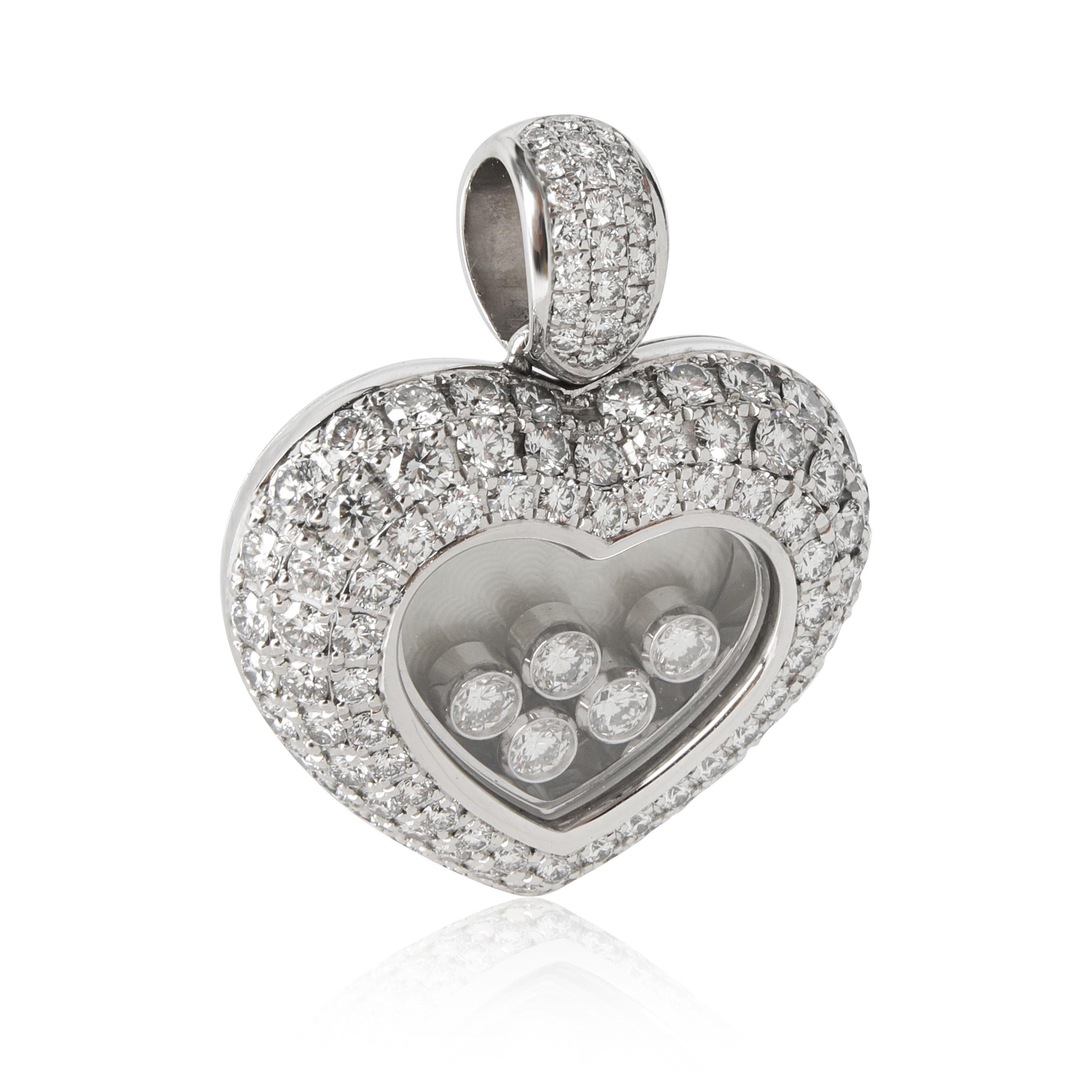 Chopard Happy Diamonds Heart Pendant in 18K White Gold 2.64 CTW

PRIMARY DETAILS
SKU: 110939
Listing Title: Chopard Happy Diamonds Heart Pendant in 18K White Gold 2.64 CTW
Condition Description: Retails for $16,500. Length is 1 inch (including the