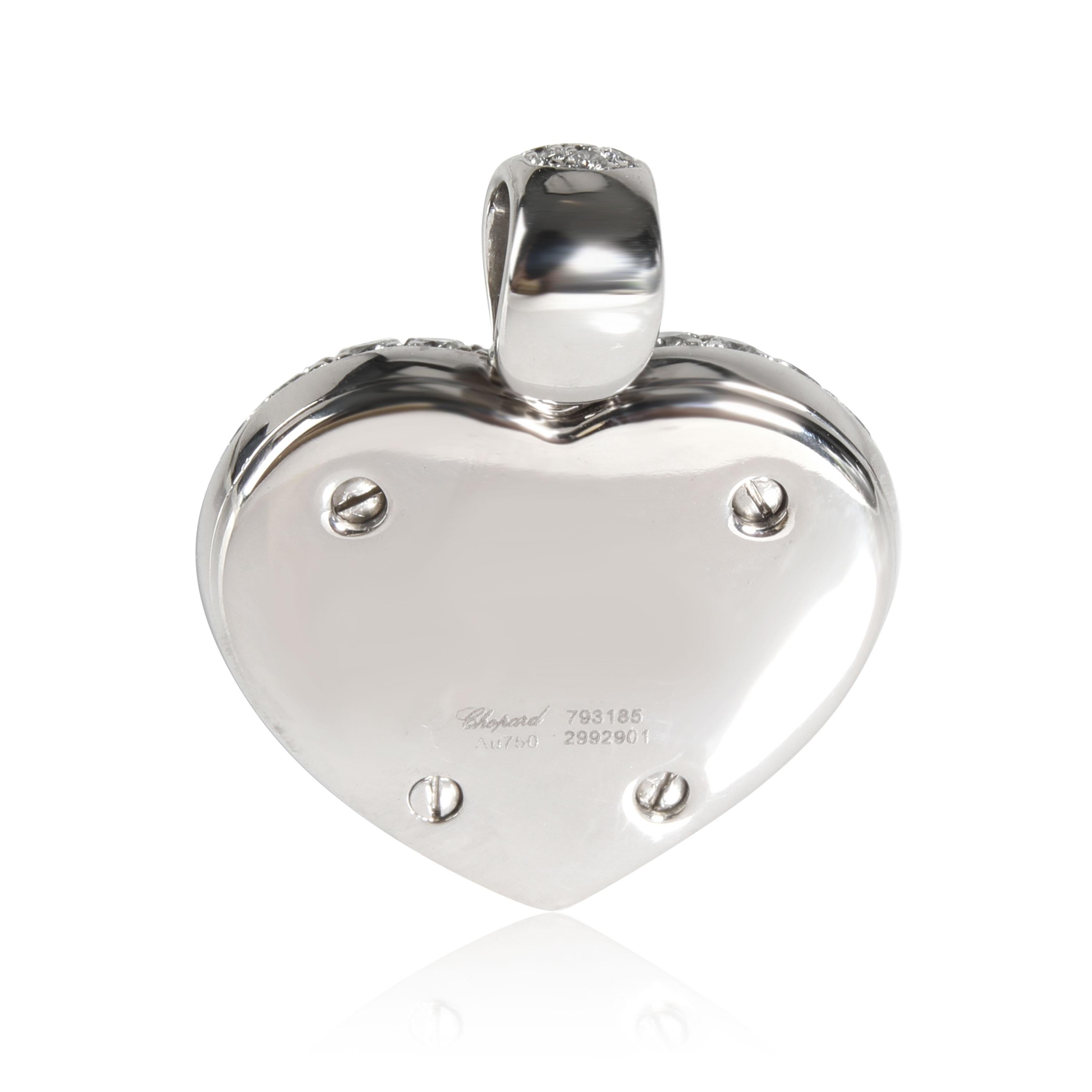 floating diamond heart pendant