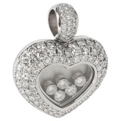 Chopard Happy Diamonds Heart Pendant in 18K White Gold 2.64 CTW