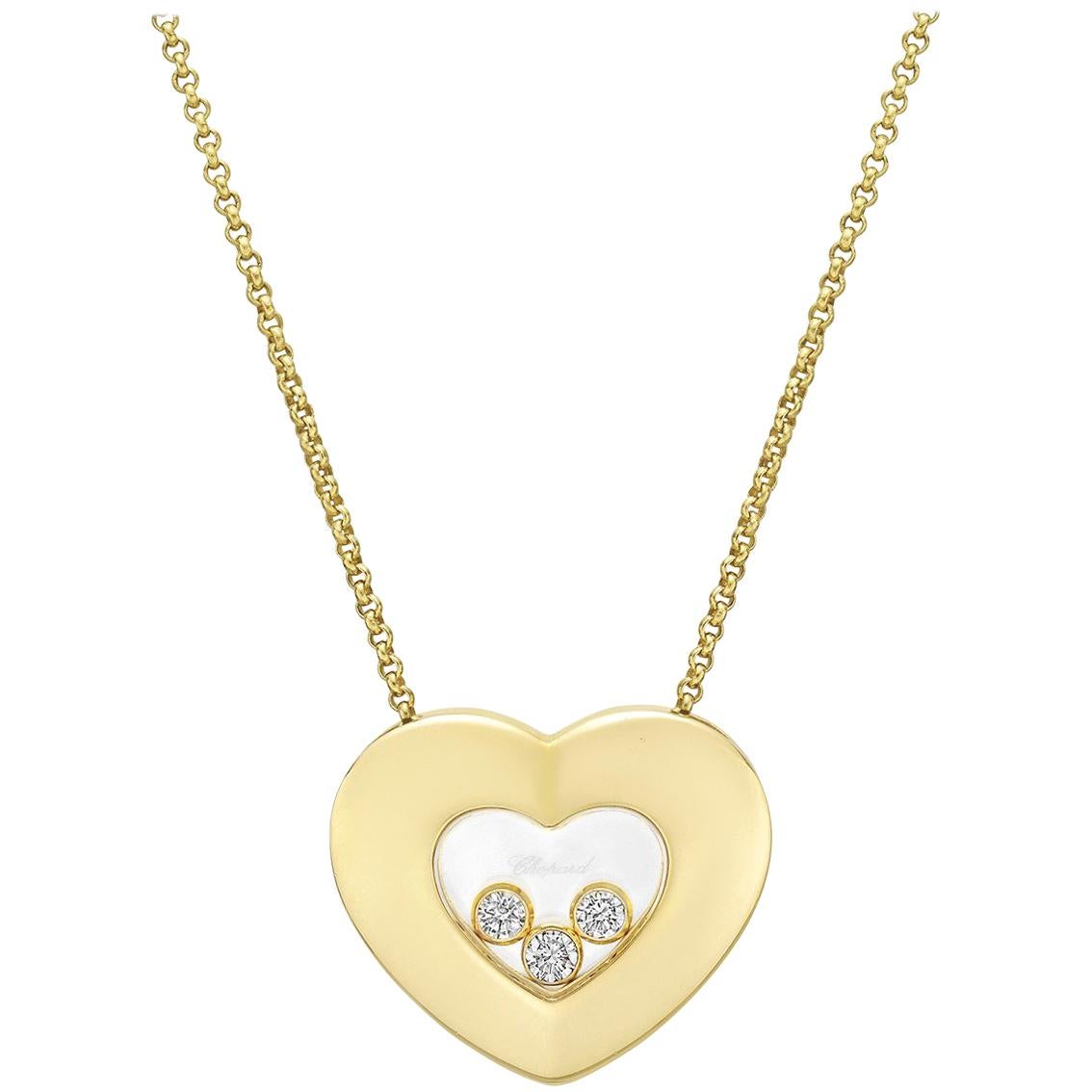 Chopard "Happy Diamonds" Heart Pendant Necklace