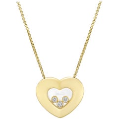 Chopard "Happy Diamonds" Heart Pendant Necklace