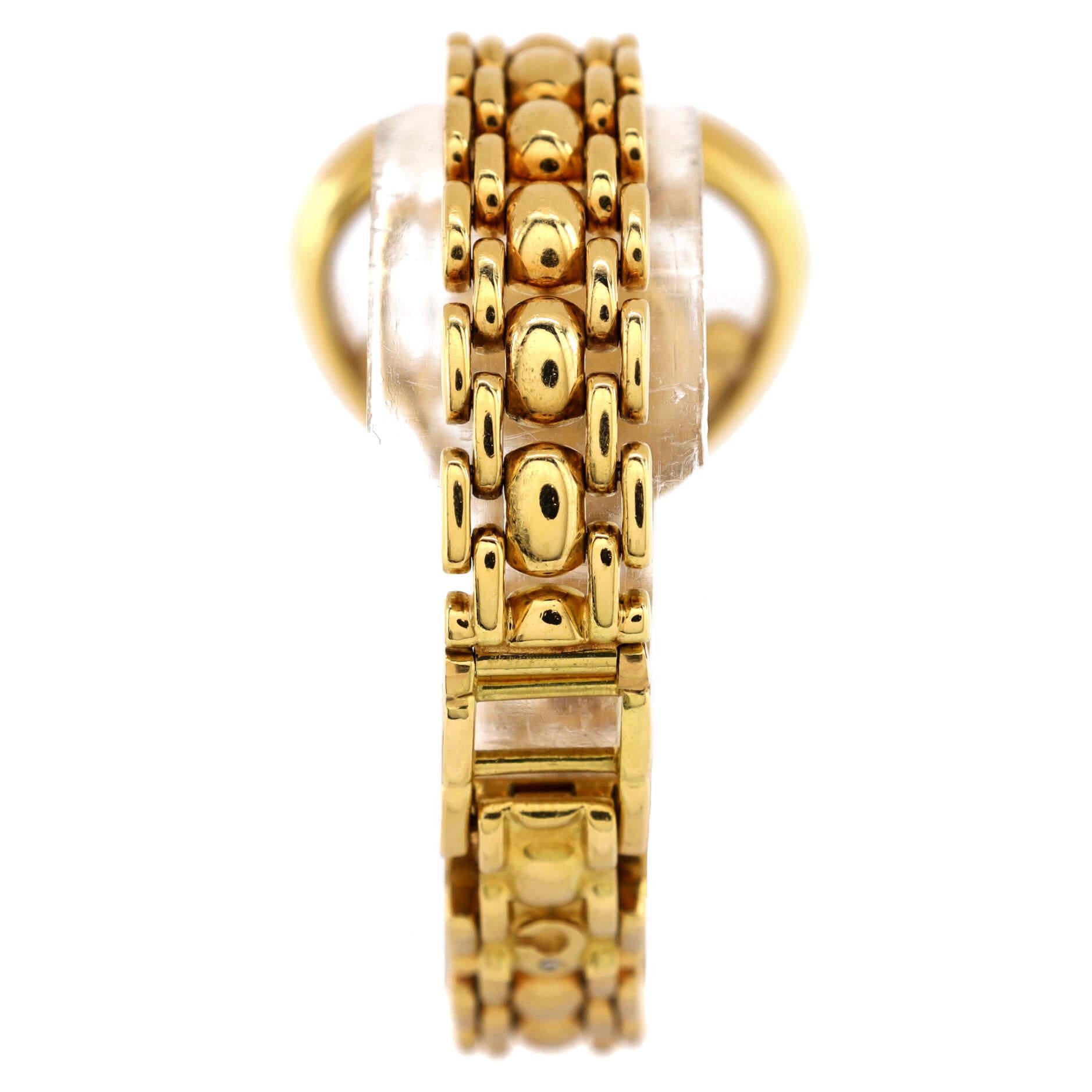 Women's or Men's Chopard Happy Diamonds Heart Quartz Watch Yellow Gold with Diamond Bezel