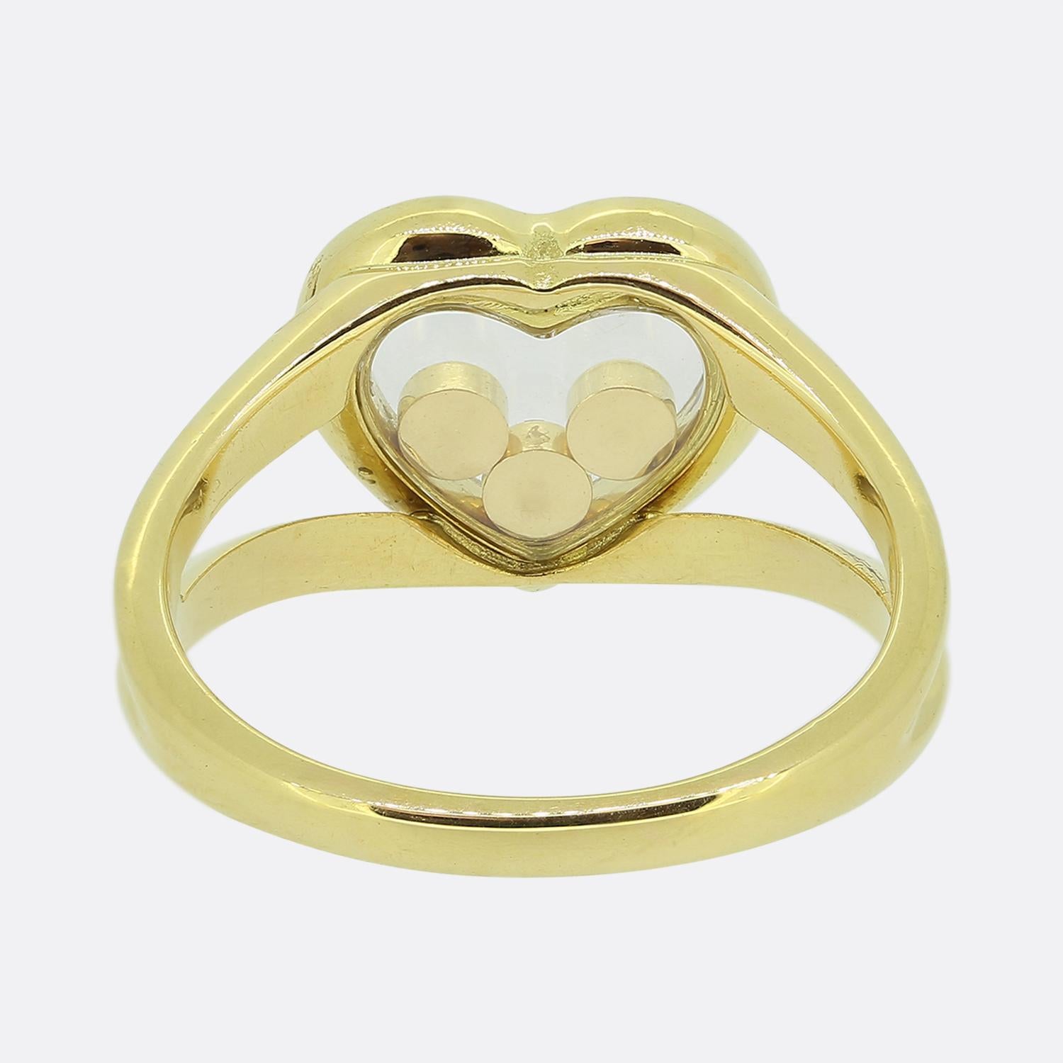 Women's or Men's Chopard Happy Diamonds Heart Ring For Sale