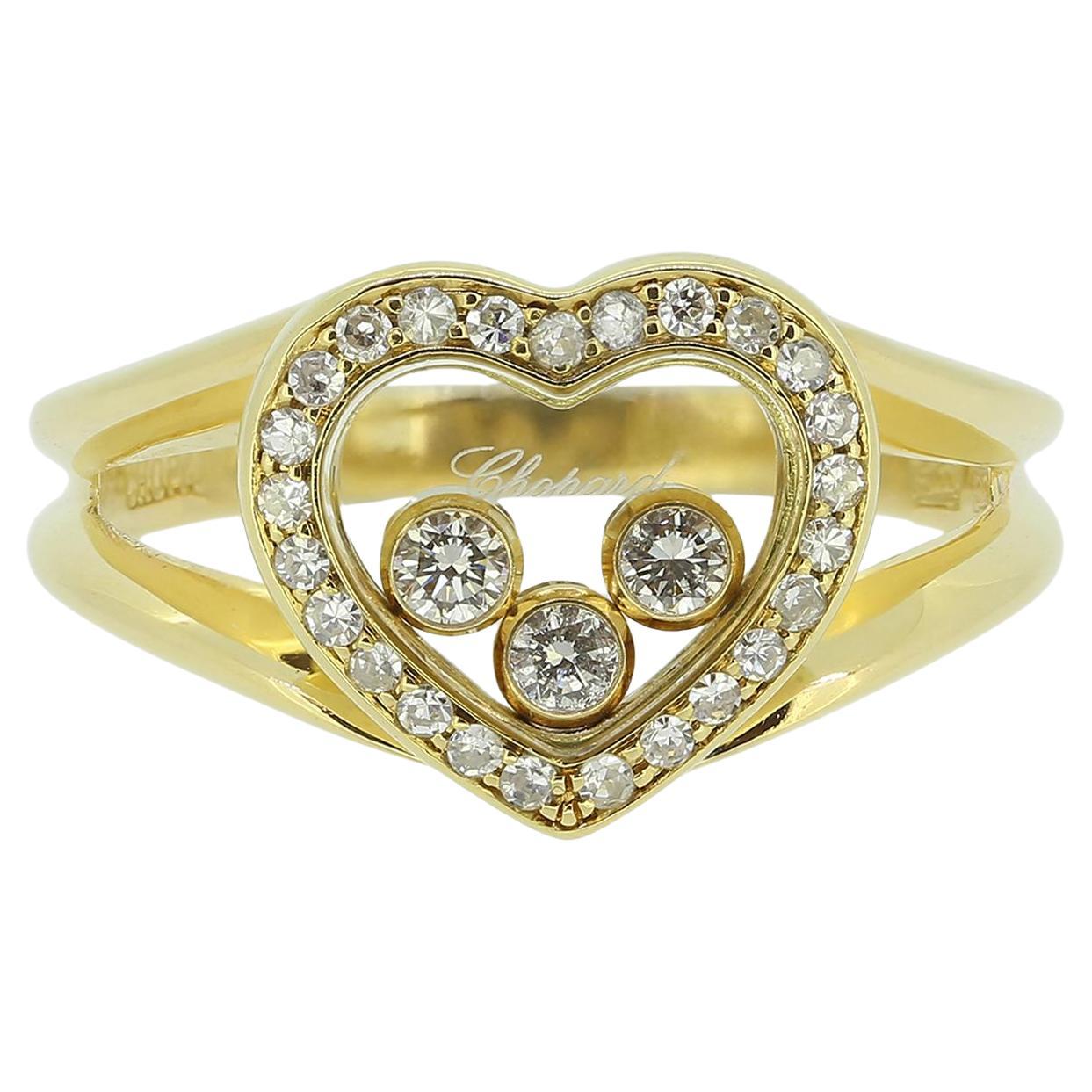 Chopard Happy Diamonds Heart Ring For Sale