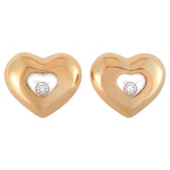 Chopard Happy Diamonds Hearts 18 Karat Rose Gold and Diamond Earrings