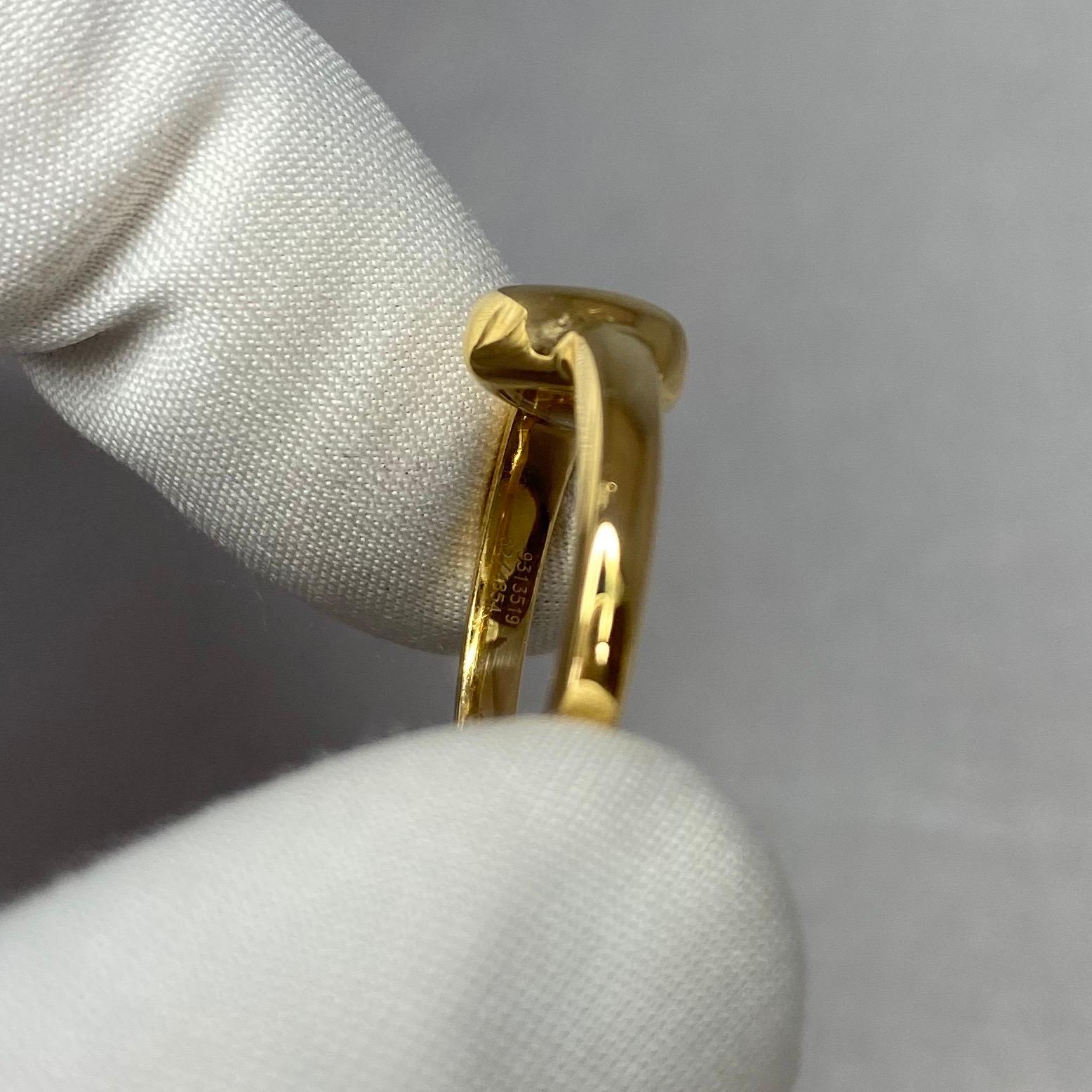 Chopard Happy Diamonds Icon 18 Karat Yellow Gold Heart Ring Size M US 61/2 3