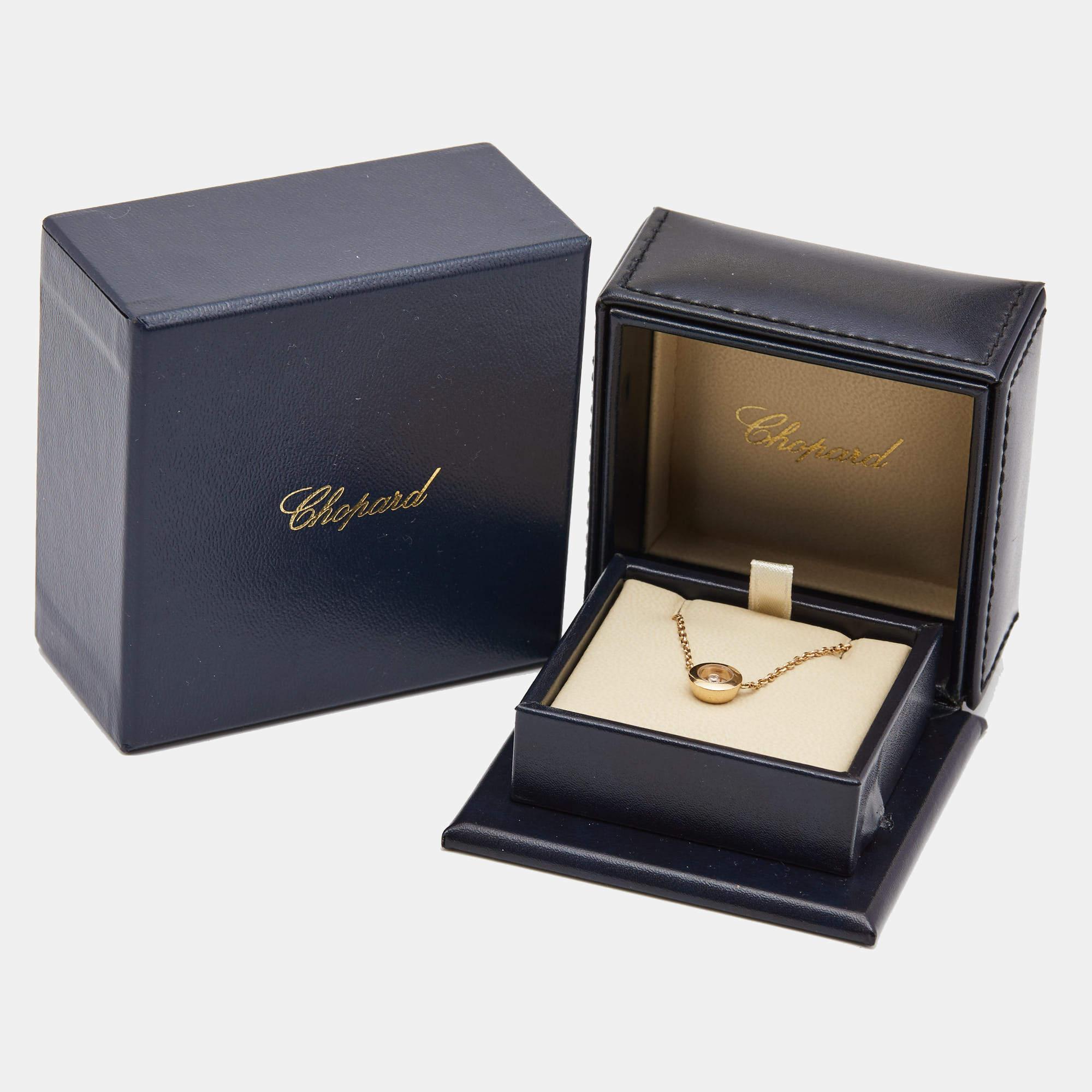 Women's Chopard Happy Diamonds Icon 18k Rose Gold Necklace