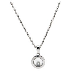 Chopard Happy Diamonds Icon 18k White Gold Pendant Necklaces