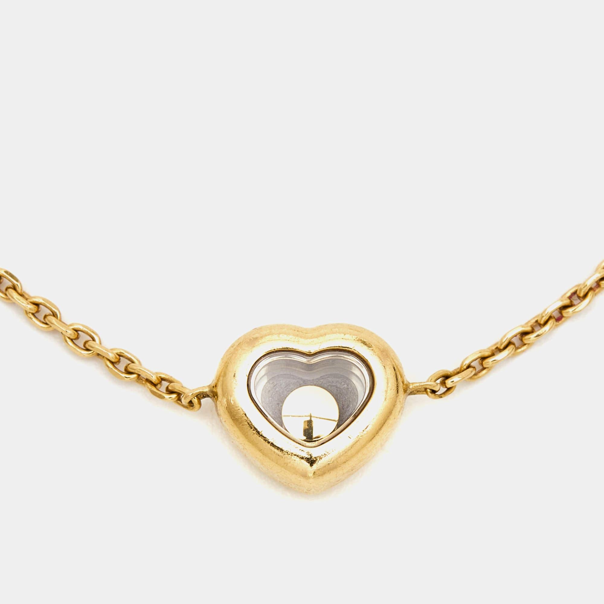 Chopard Bracelet Icon Happy Diamonds en or jaune 18 carats Pour femmes en vente