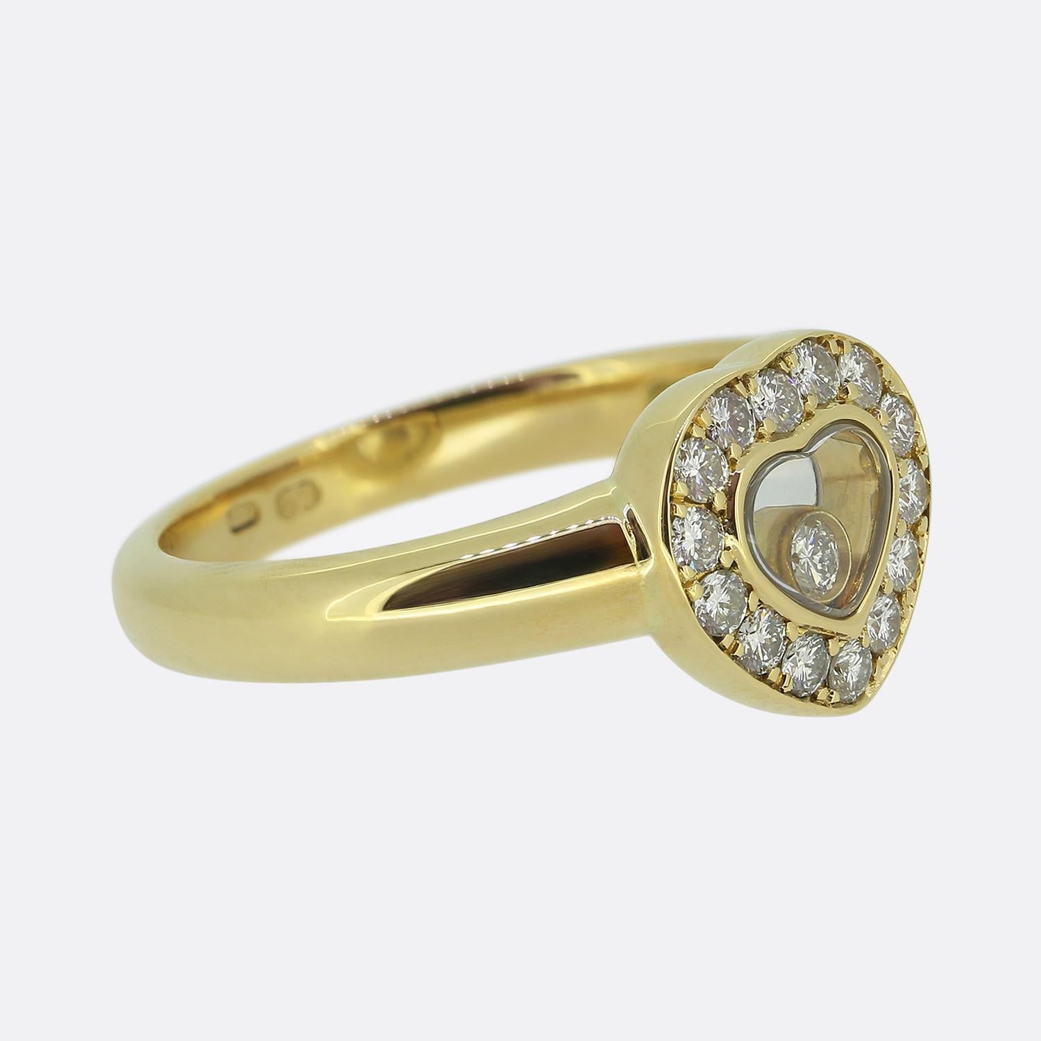 Taglio brillante Anello Chopard Happy Diamonds Icon Heart in vendita