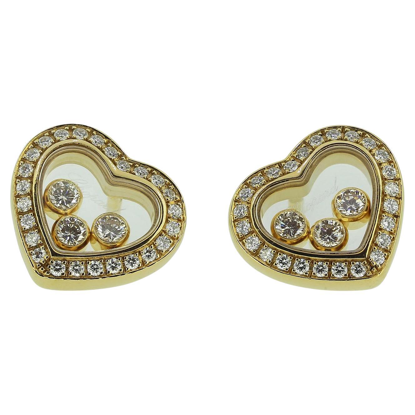 Orecchini Chopard Happy Diamonds Icone in vendita