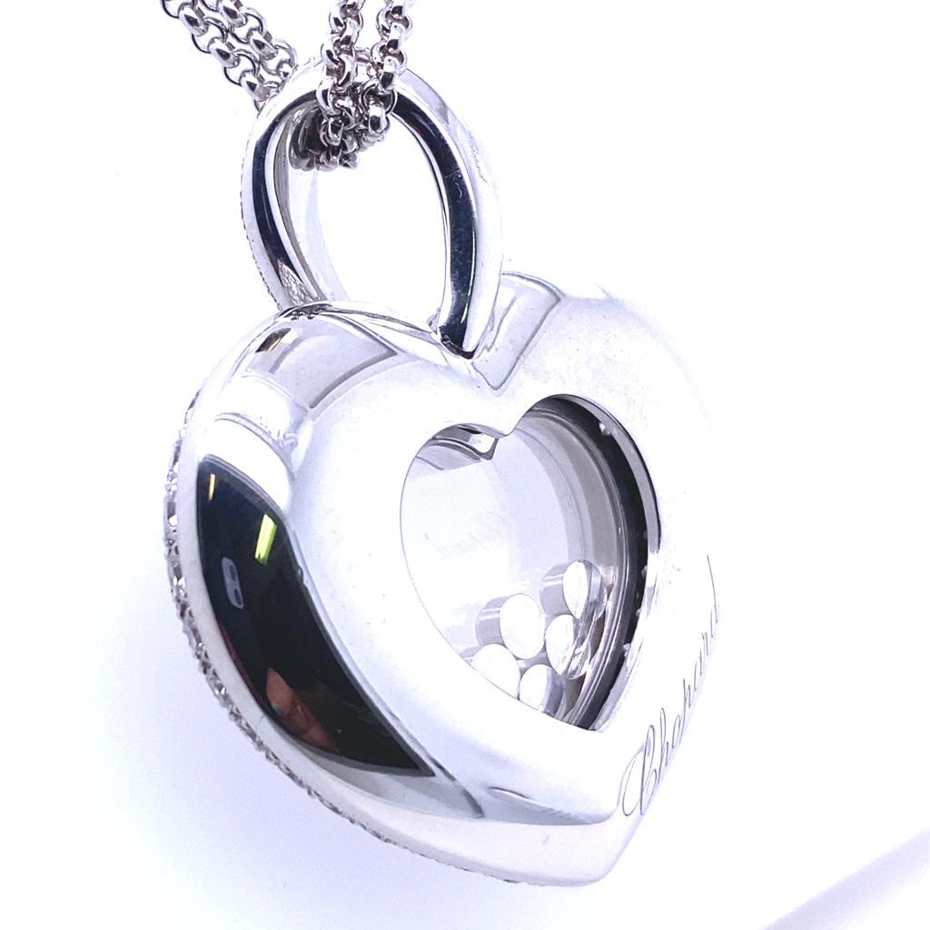 Chopard Happy Diamonds Icons Extra Large Heart Pendant 18 Karat White Gold 1