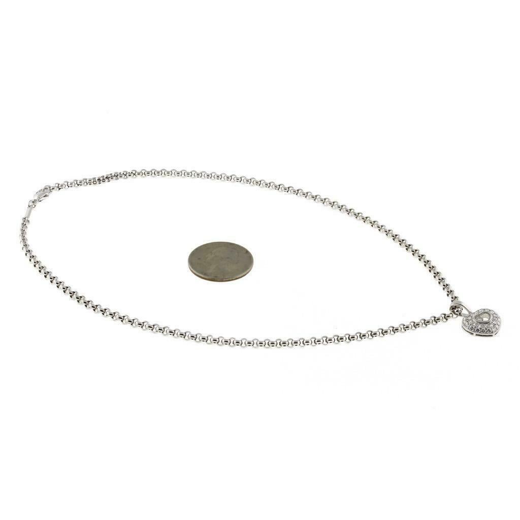 Chopard Happy Diamonds Icons Herz Diamant-Anhänger Halskette 18K mit Gold 0,95 CTW 6