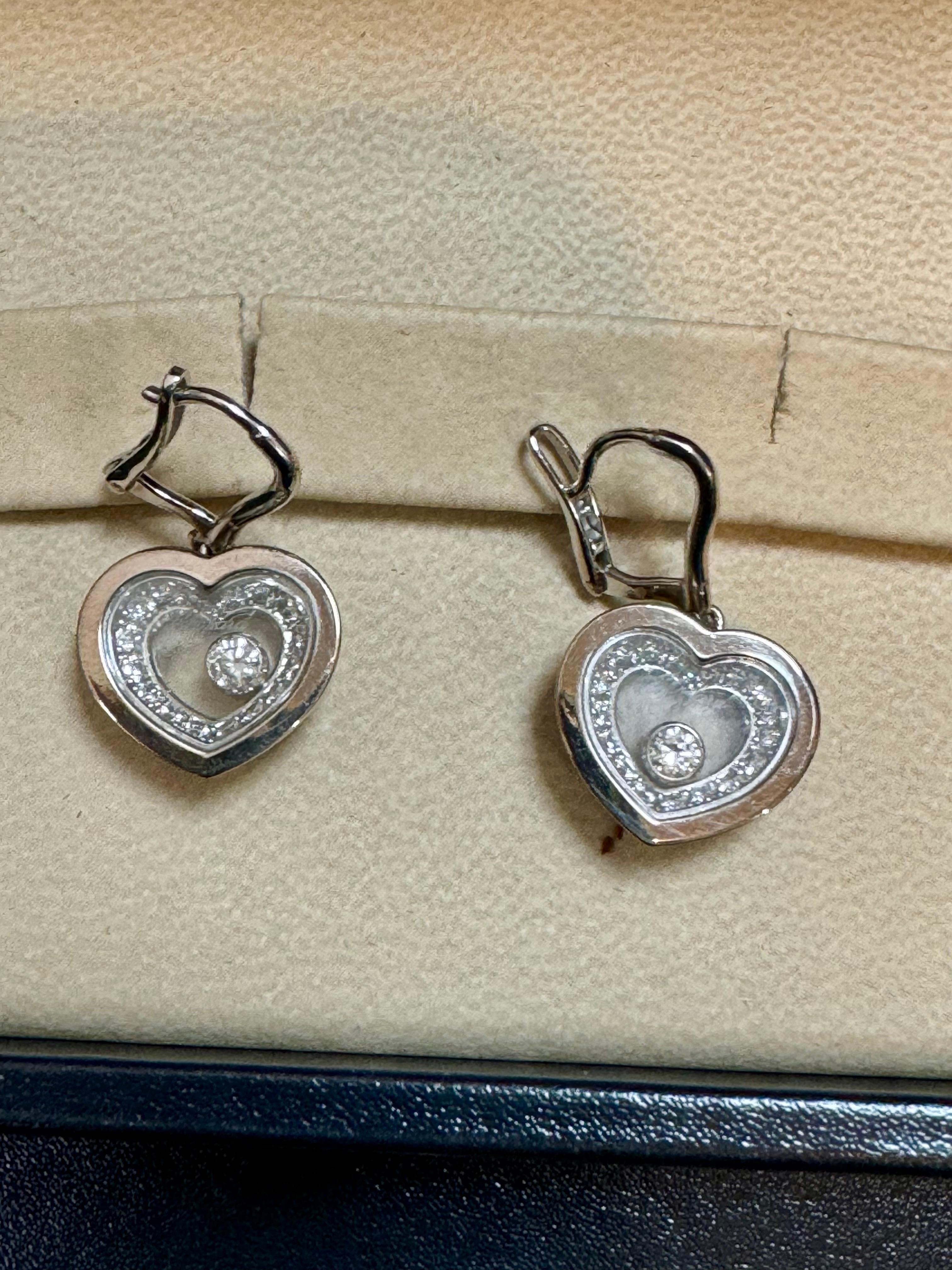 Chopard Happy Diamonds Icons Herz  Ohrringe 18KWG 0,34 CT, +Zertifikat + Box 7