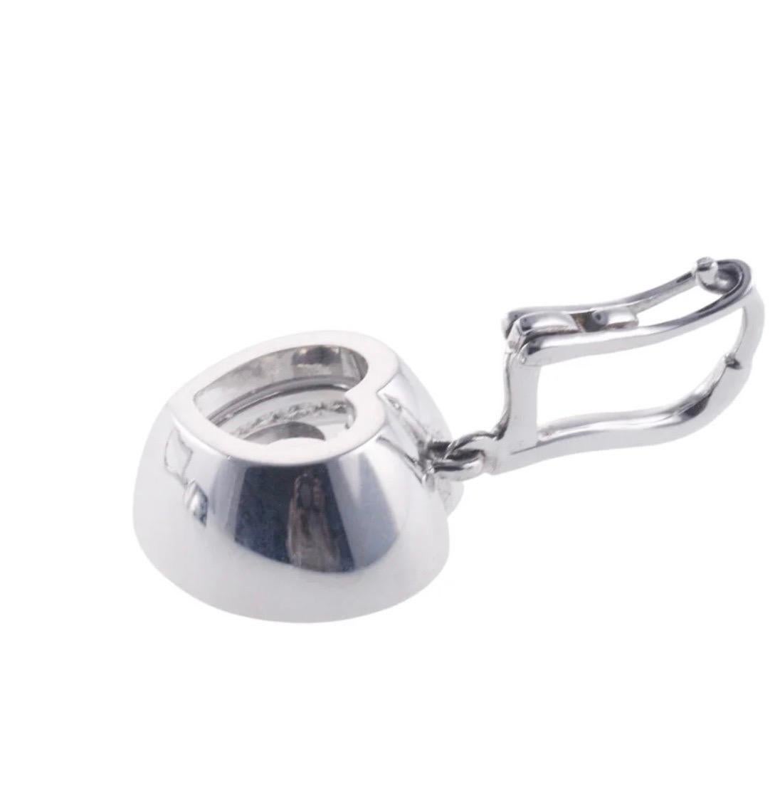 Chopard Happy Diamonds Icons Herz  Ohrringe 18KWG 0,34 CT, +Zertifikat + Box 8