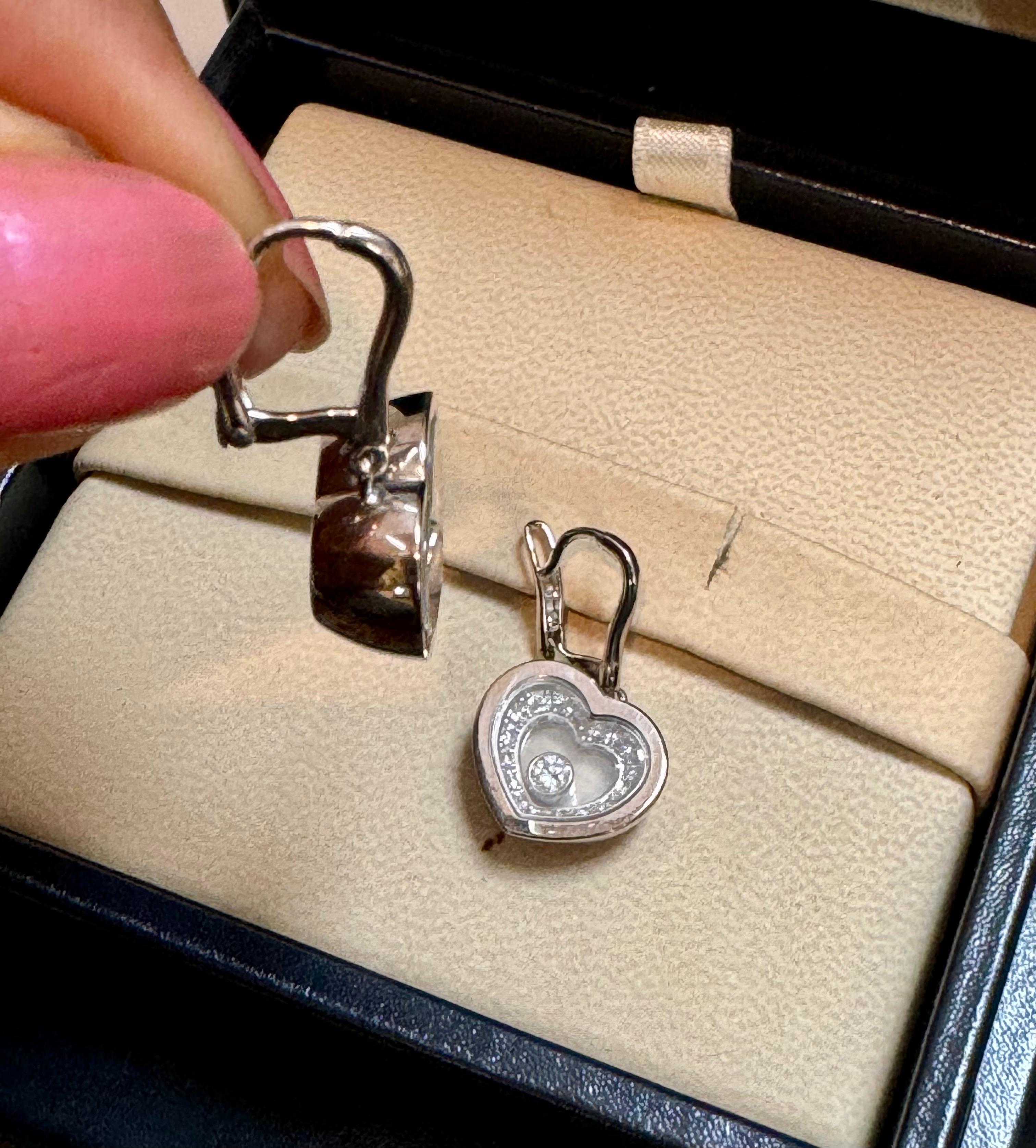 Chopard Happy Diamonds Icons Herz  Ohrringe 18KWG 0,34 CT, +Zertifikat + Box 2