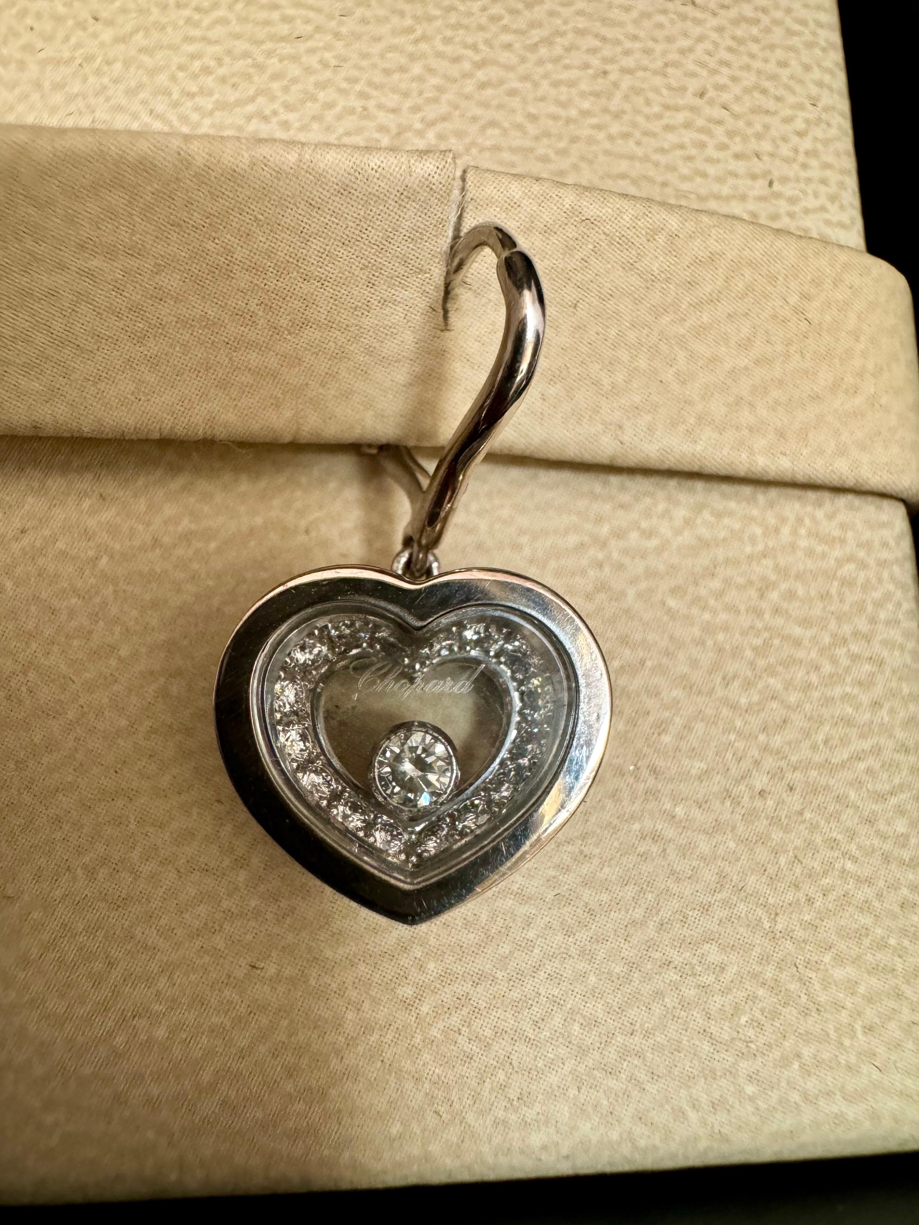 Chopard Happy Diamonds Icons Herz  Ohrringe 18KWG 0,34 CT, +Zertifikat + Box 4