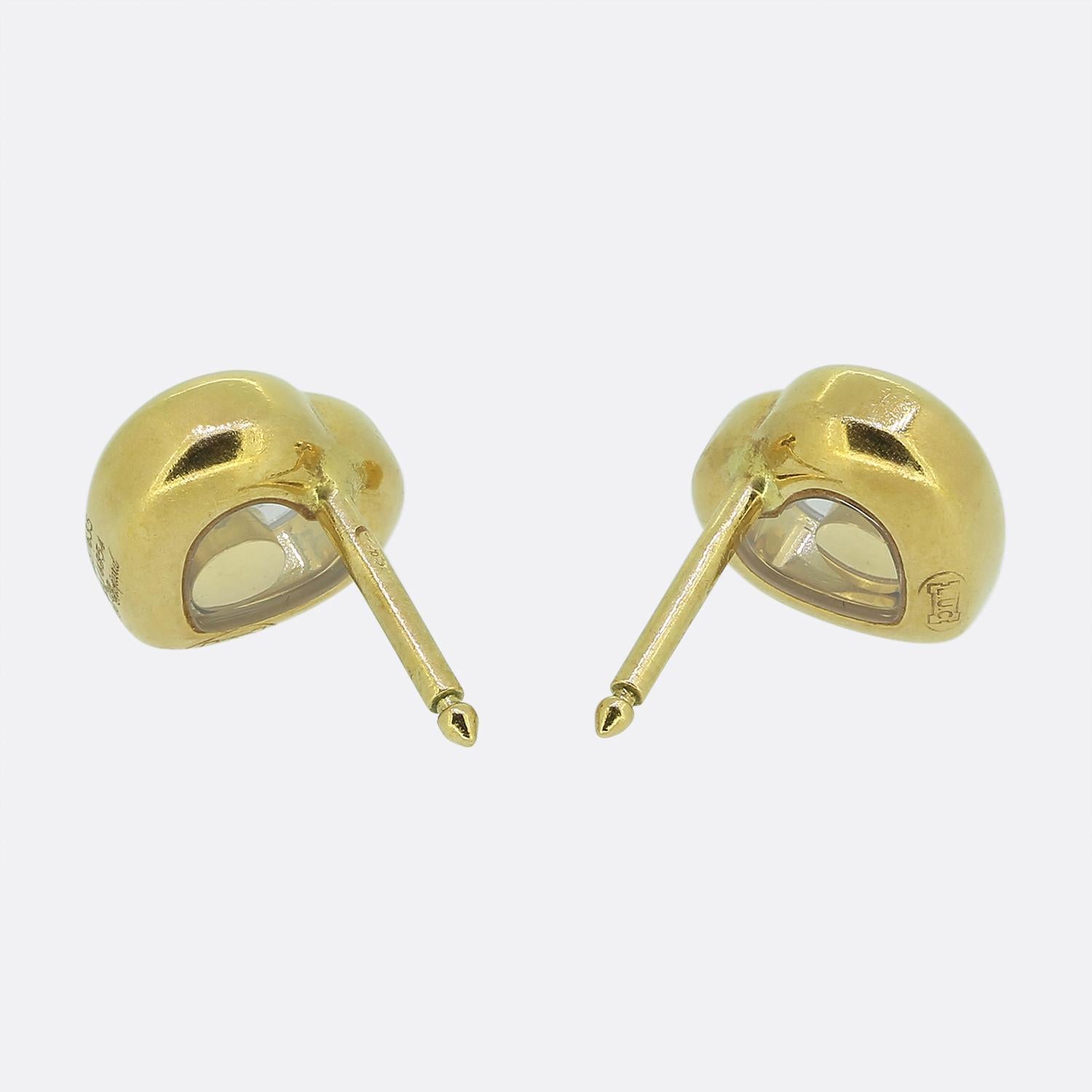 Taille brillant Chopard Boucles d'oreilles Happy Diamonds Icons Heart en vente