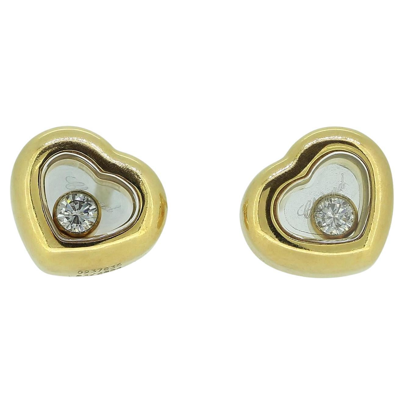 Chopard Boucles d'oreilles Happy Diamonds Icons Heart en vente