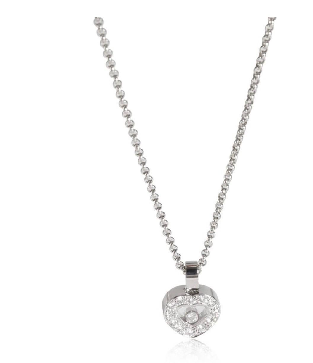 Chopard Happy Diamonds Icons Herz  Anhänger Halskette 18KWG 0,34 CT, +Zertifikat 9