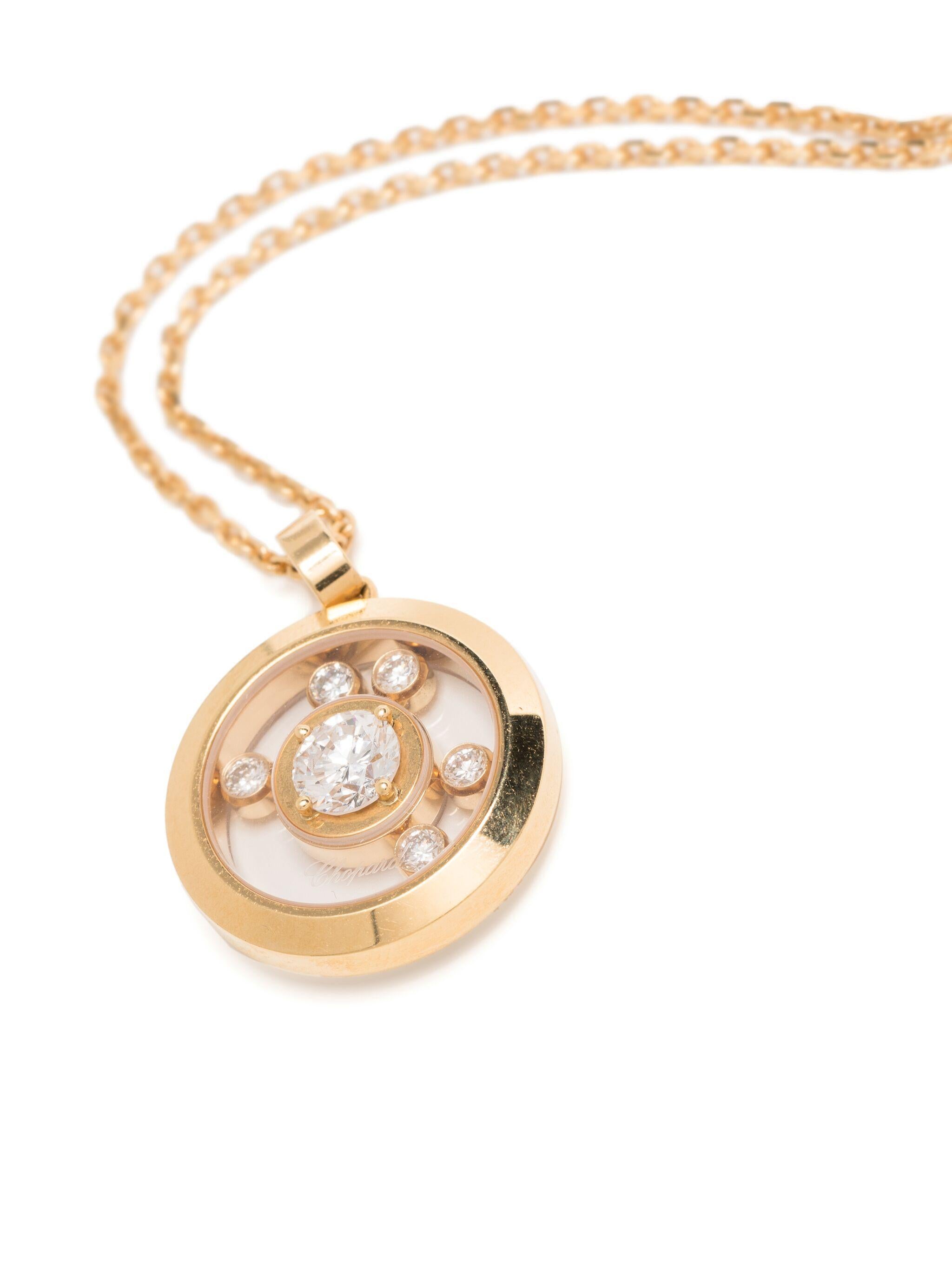 - Gold-tone
- 18kt yellow gold
- White diamond
- Polished finish
- Happy Diamonds Icons
- Clasp fastening

Please kindly note all items have been previously used and present some signs of wear unless marked as 'unworn'. Please refer to the many