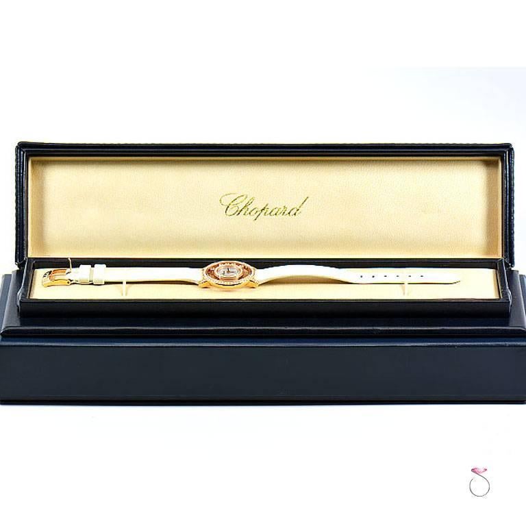 Chopard Happy Diamonds Icons Watch, 18K Rose Gold All Original Diamonds In Excellent Condition In Honolulu, HI