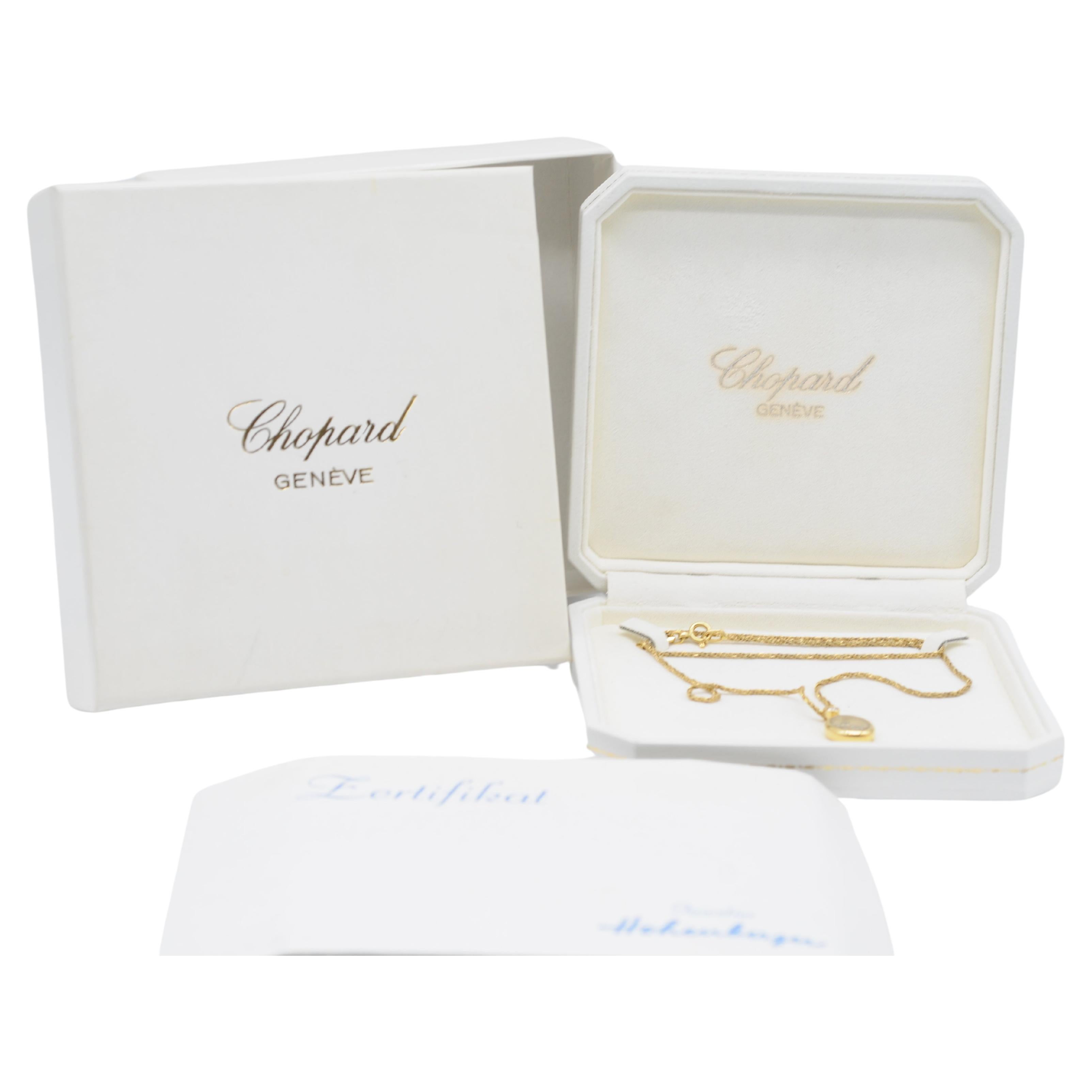 Chopard happy diamonds in 18k gelbgold en vente 7