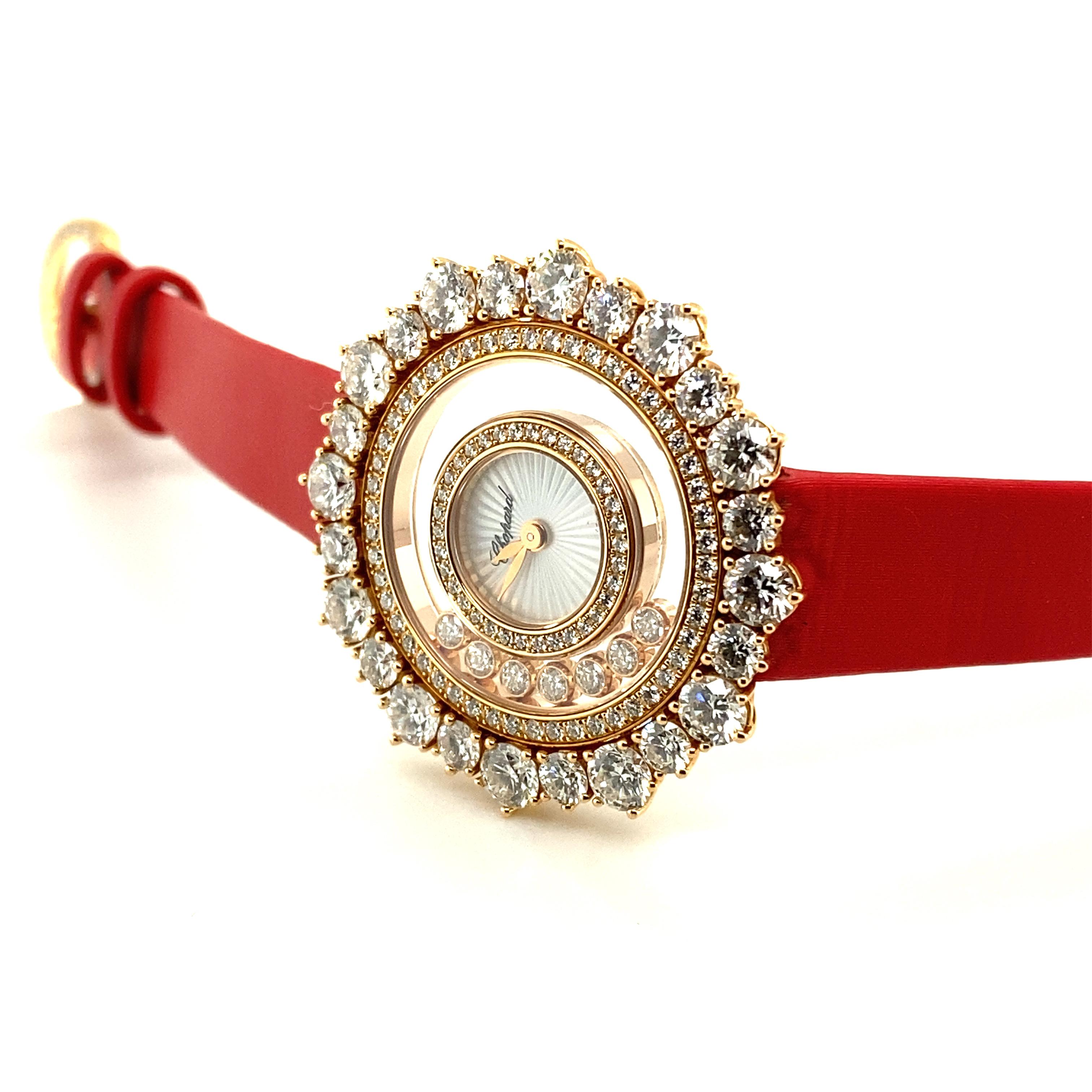 Contemporary Chopard Happy Diamonds Joaillerie Ladies Watch in Rose Gold
