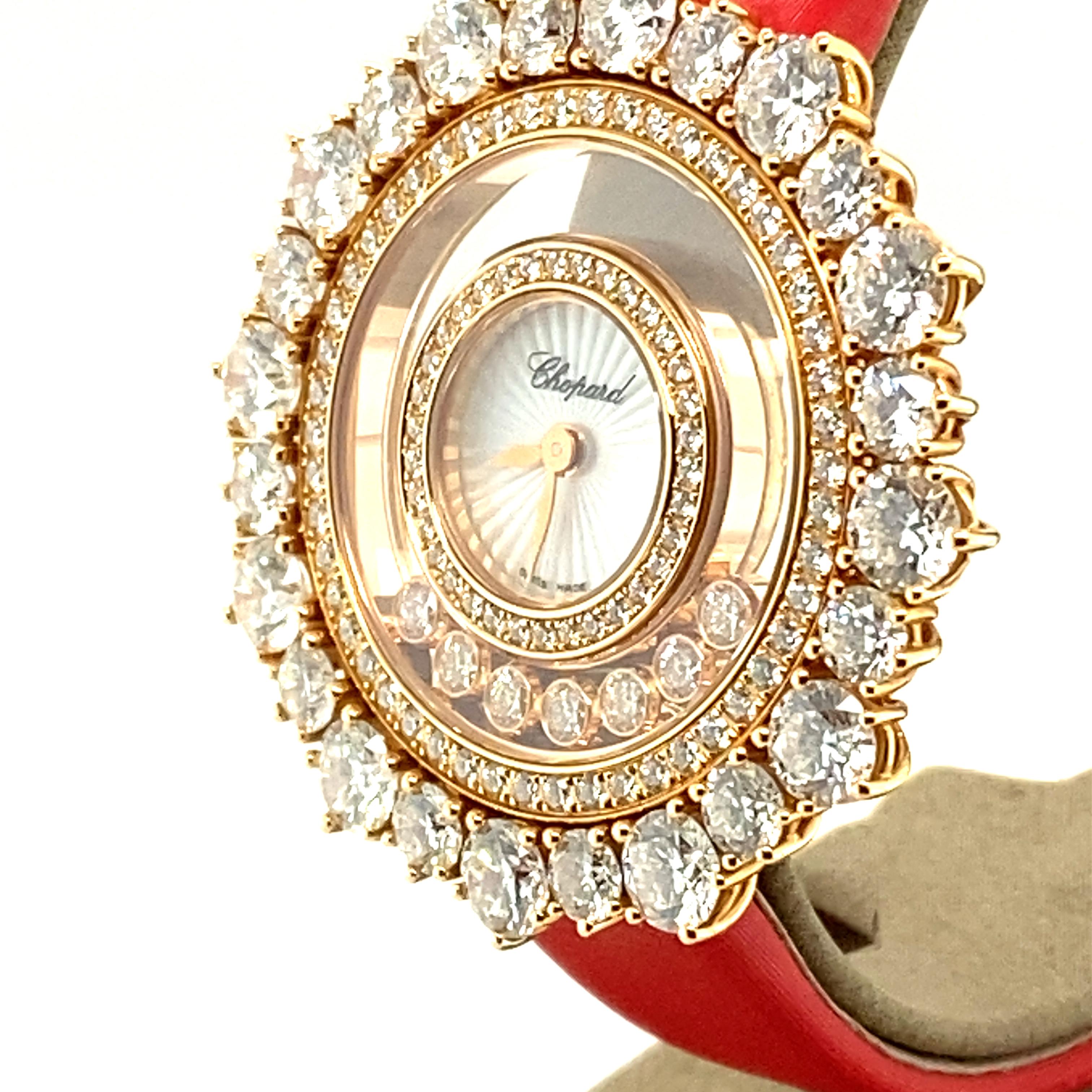 Chopard Happy Diamonds Joaillerie Ladies Watch in Rose Gold In Excellent Condition In Lucerne, CH