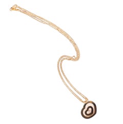 Chopard Happy Diamonds K18 Rose Gold Diamond Heart Pendant Necklace